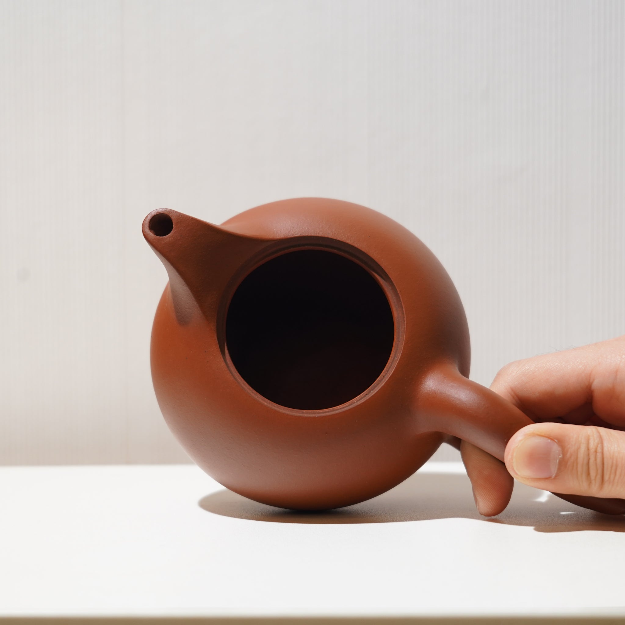 【鳳羽】降坡泥簡意紫砂茶壺