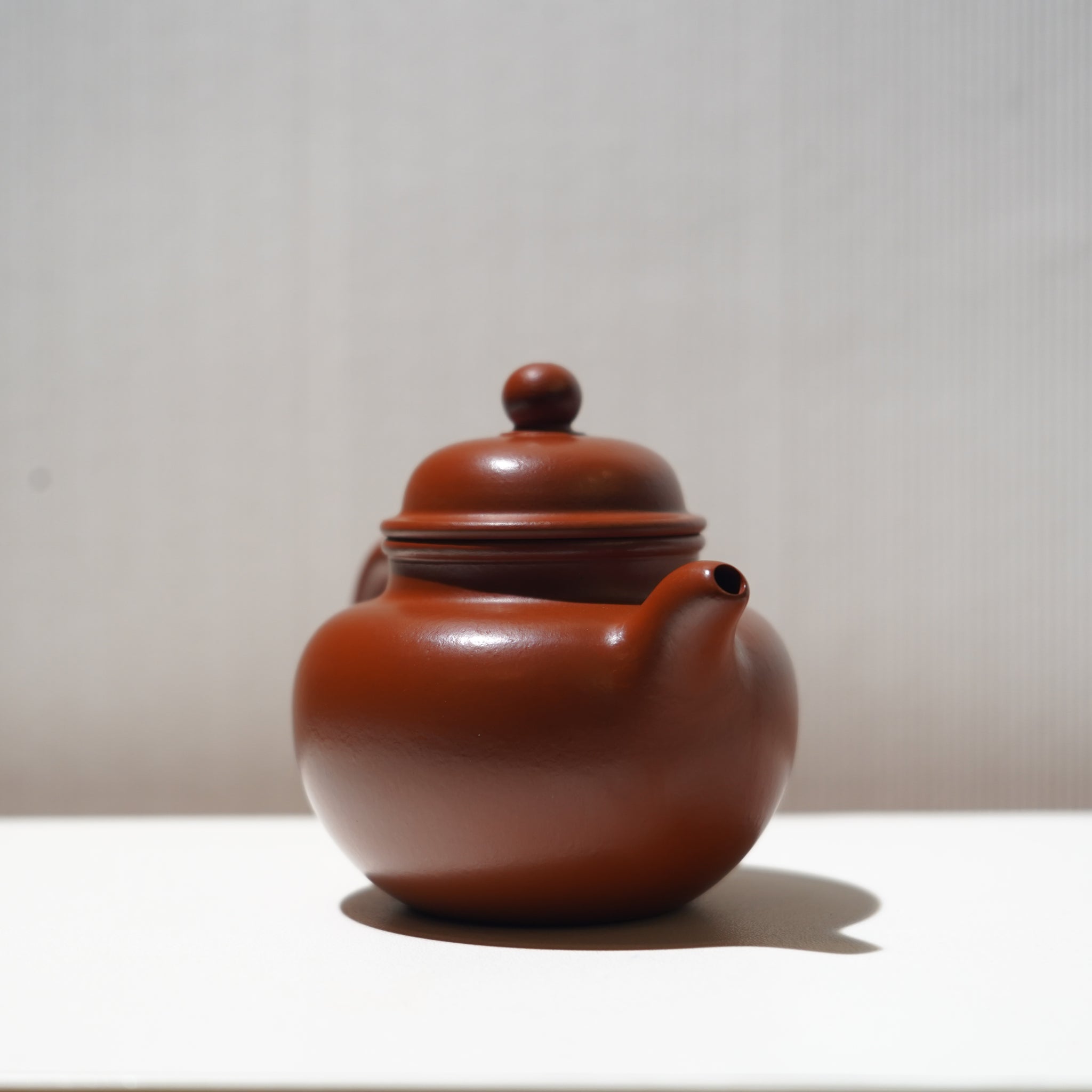 【掇球】朱泥紫砂茶壺