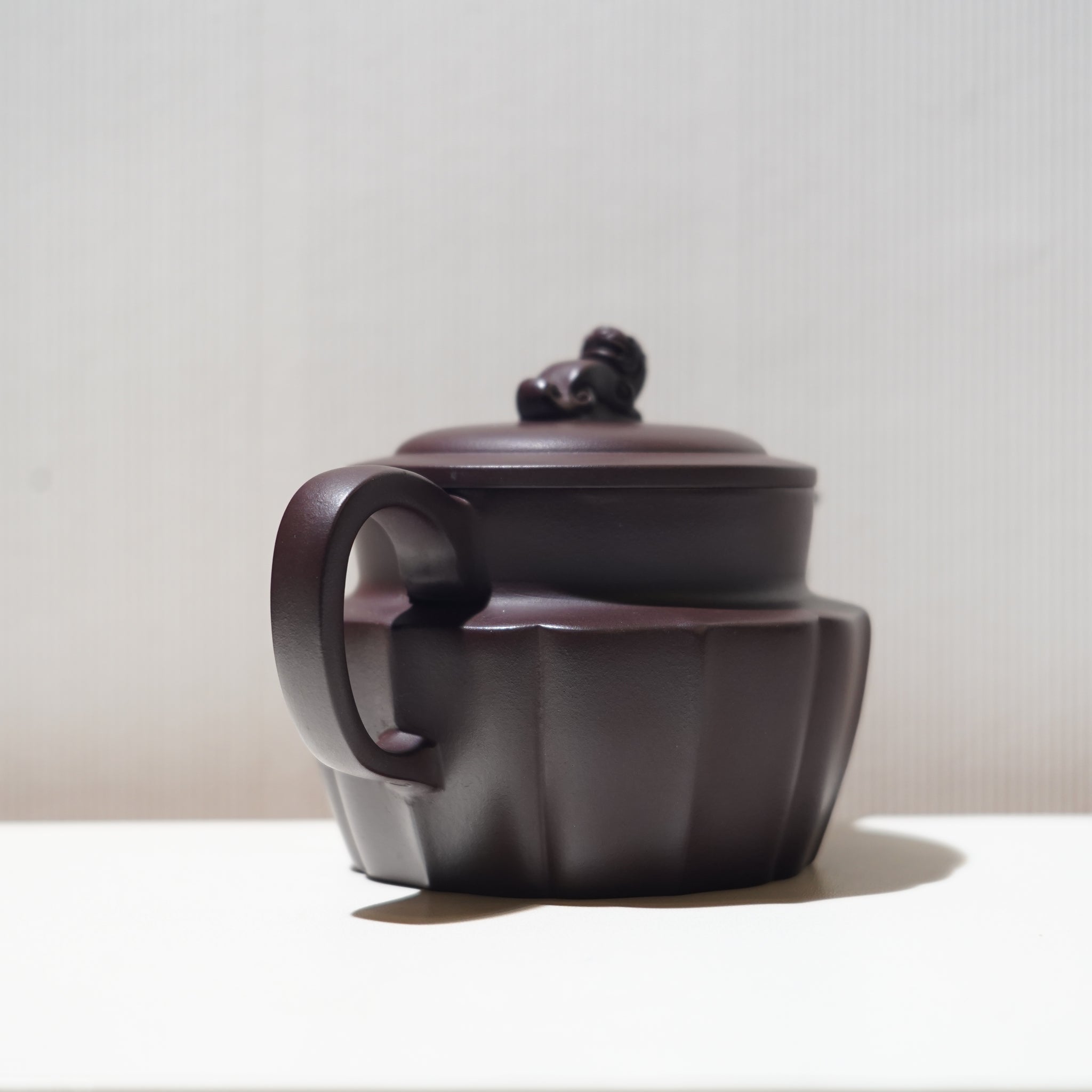 【獅尊】紫茄泥紫砂茶壺