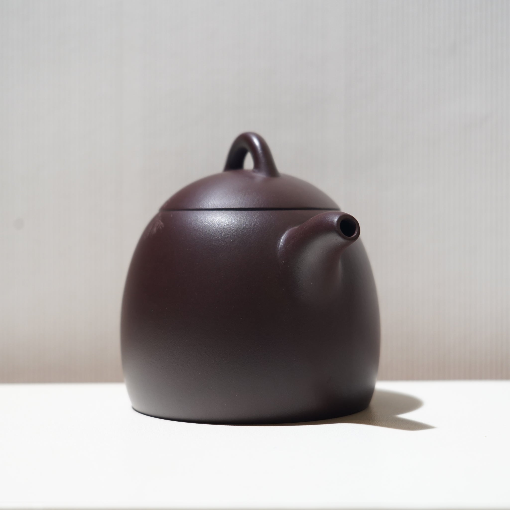 【秦權】紫泥刻畫紫砂茶壺