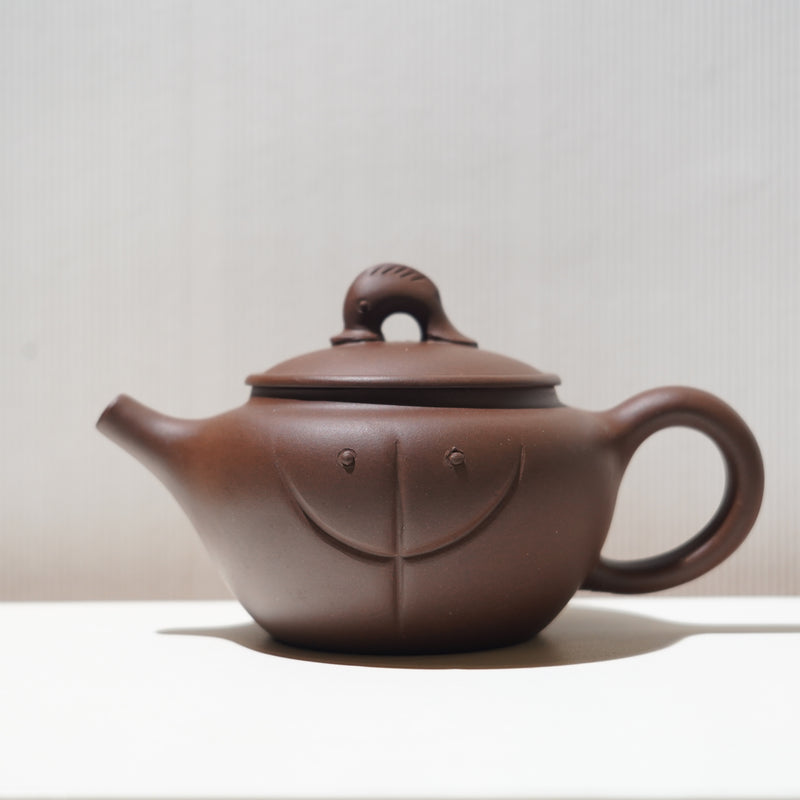 【金玉滿堂】紫泥雕刻紫砂茶壺