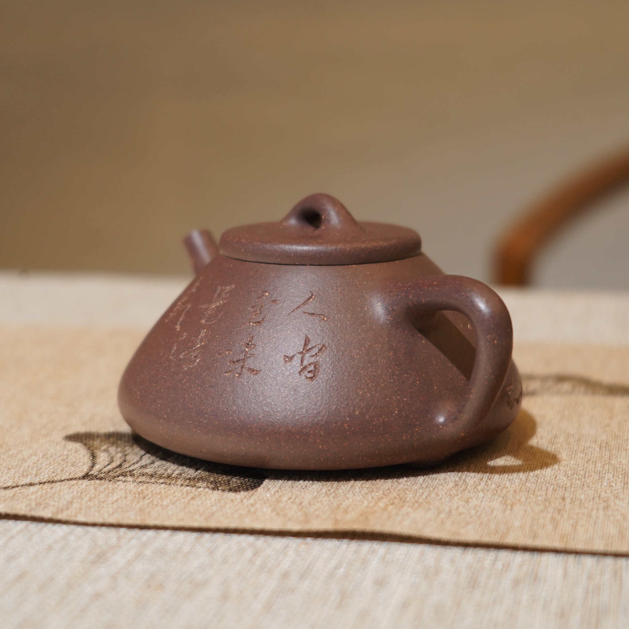 *新品*【子冶】全手工紫泥刻字畫紫砂茶壺