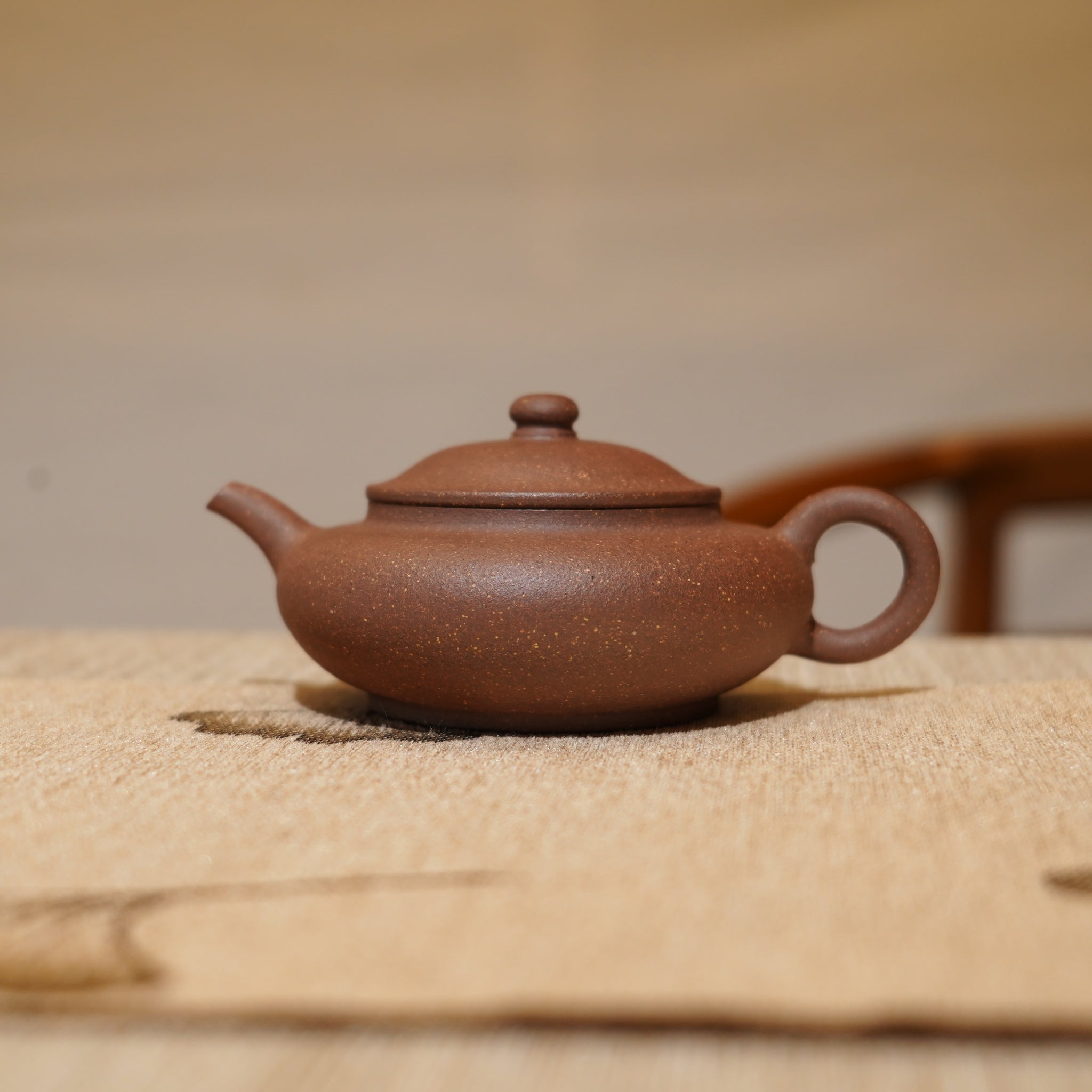 *新品* *葉鴻鈞弟子*【伯俊矮潘】全手工紫泥紫砂茶壺