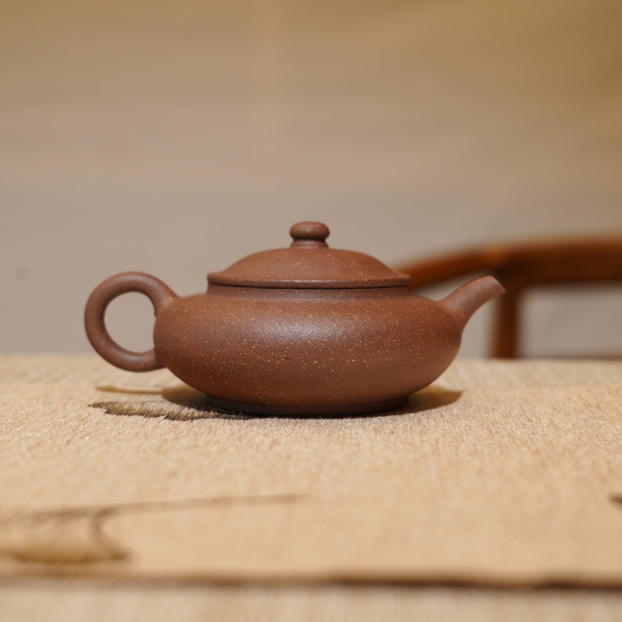 *新品* *葉鴻鈞弟子*【伯俊矮潘】全手工紫泥紫砂茶壺