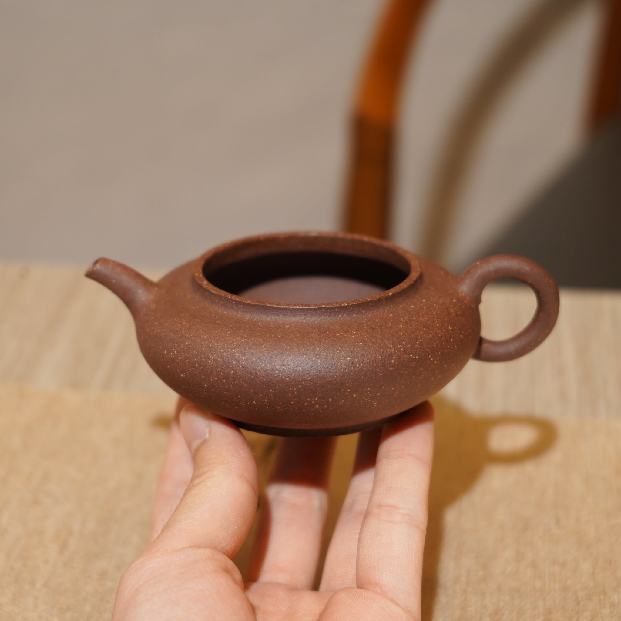*新品* *葉鴻鈞弟子*【伯俊矮潘】全手工紫泥紫砂茶壺