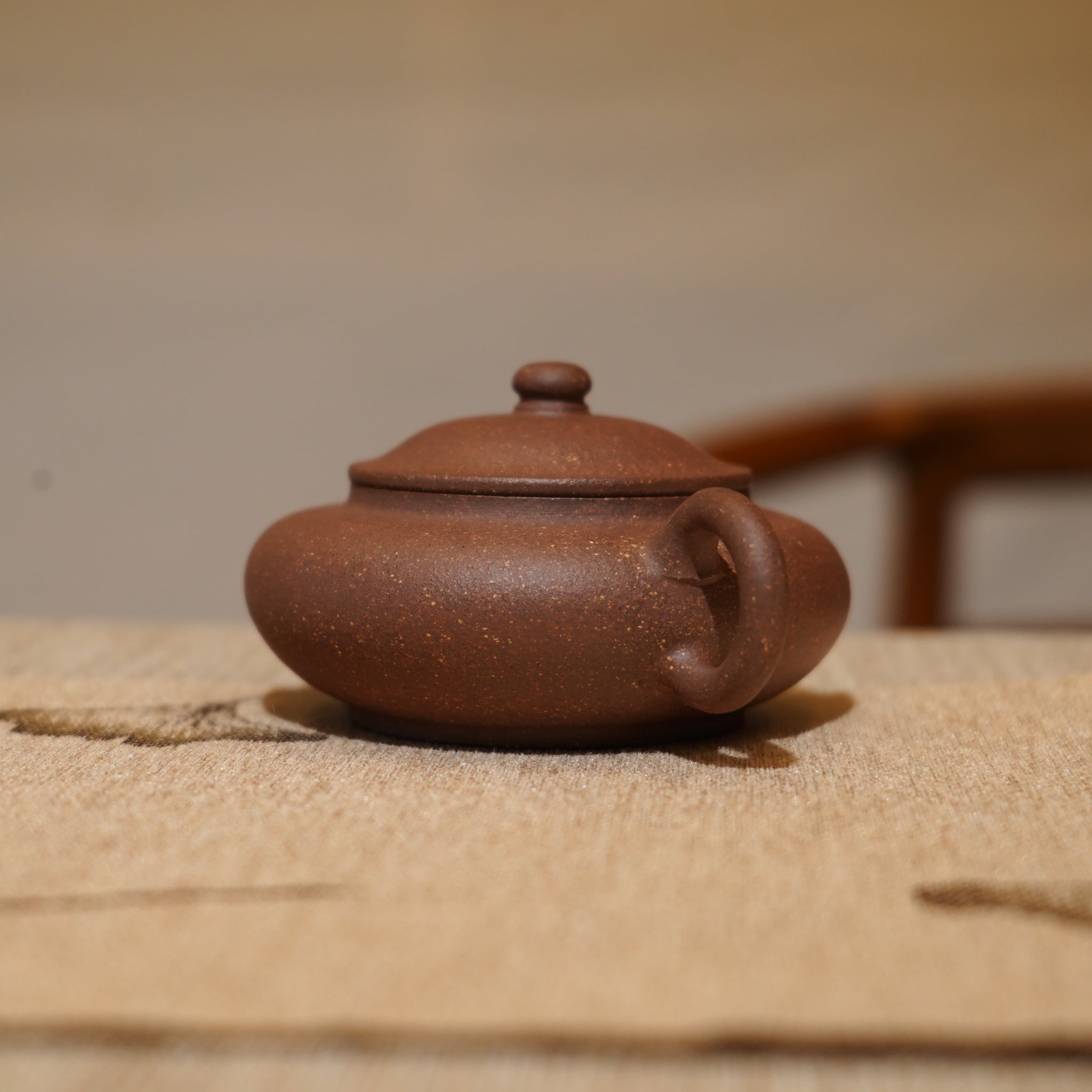 *新品* *葉鴻鈞弟子*【伯俊矮潘】全手工紫泥紫砂茶壺