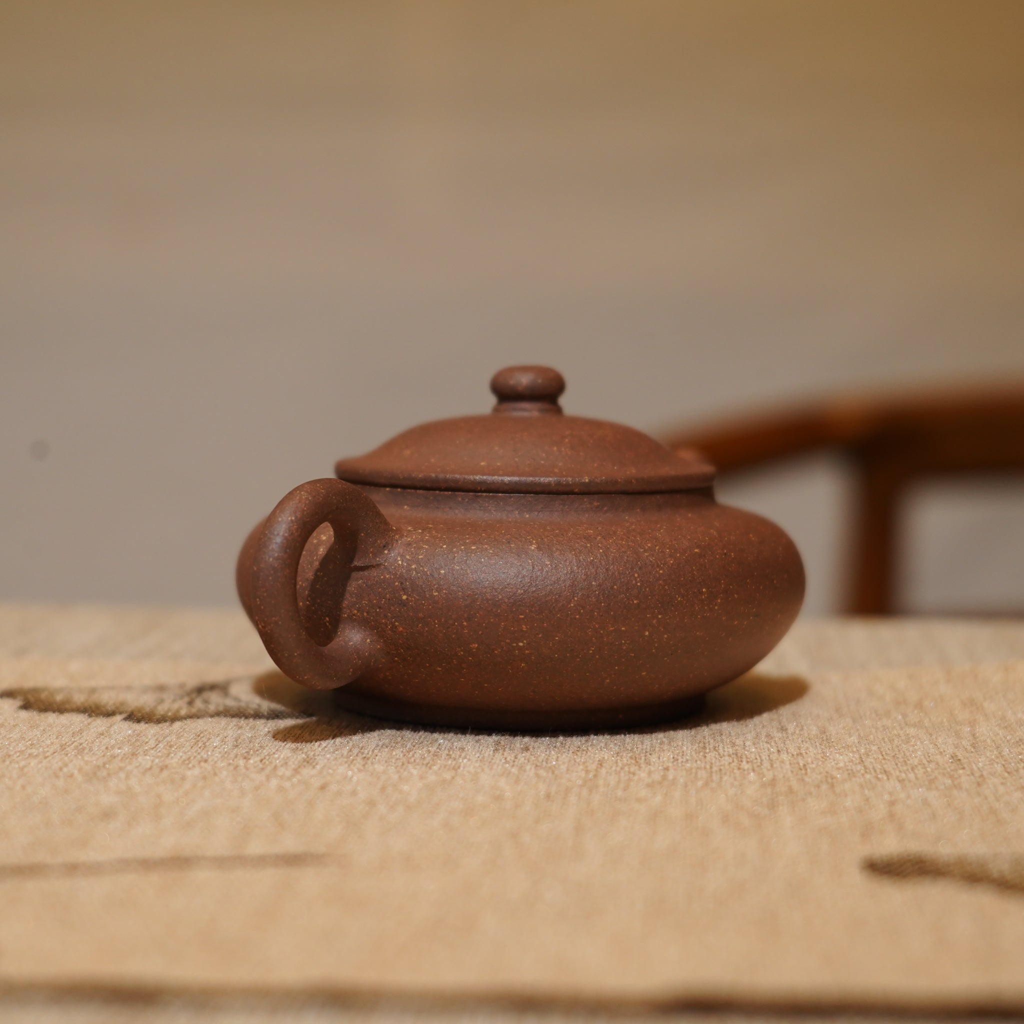 *新品* *葉鴻鈞弟子*【伯俊矮潘】全手工紫泥紫砂茶壺
