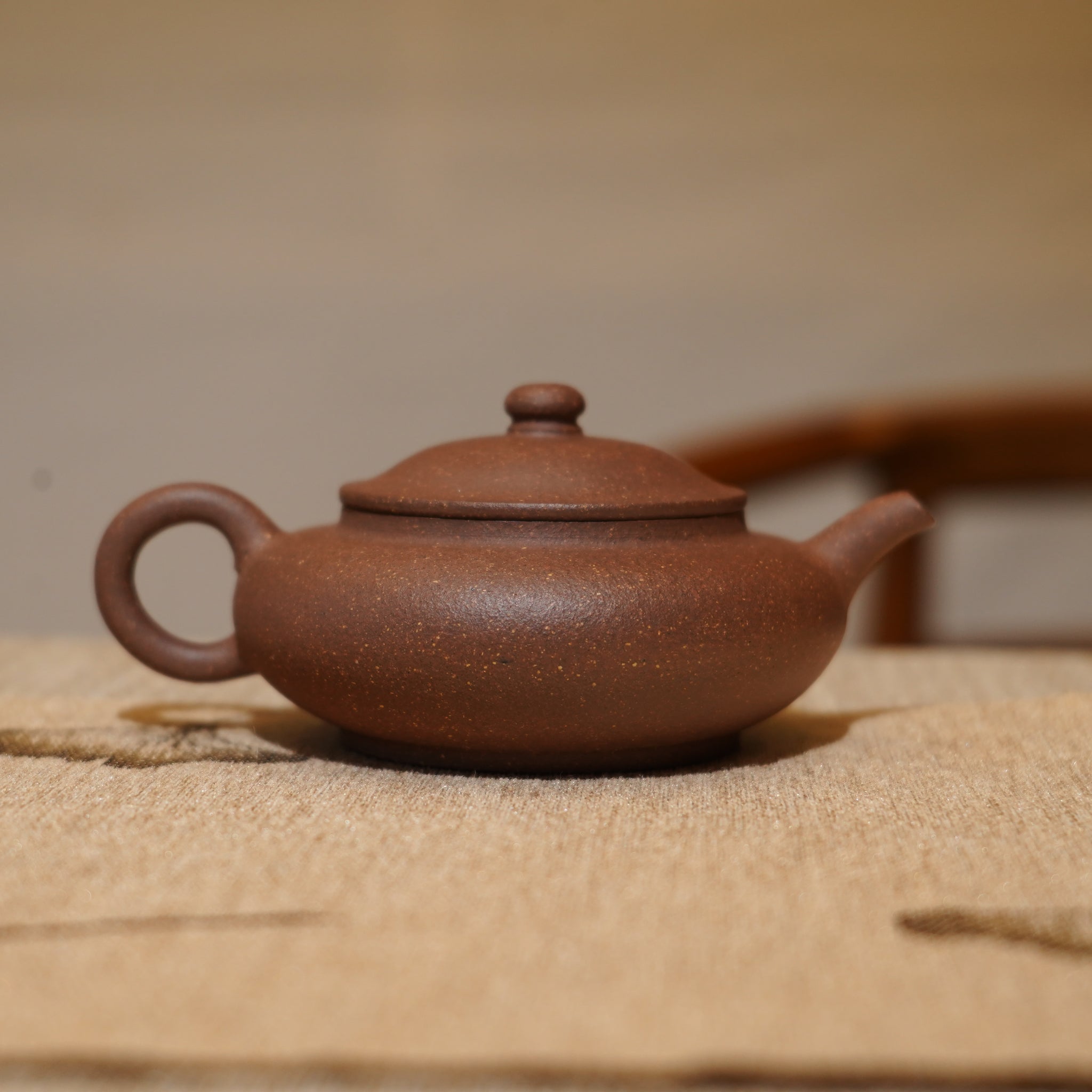*新品* *葉鴻鈞弟子*【伯俊矮潘】全手工紫泥紫砂茶壺