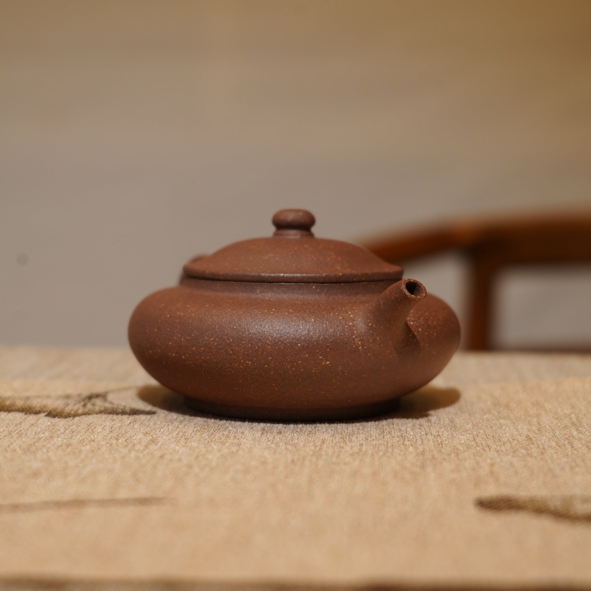 *新品* *葉鴻鈞弟子*【伯俊矮潘】全手工紫泥紫砂茶壺