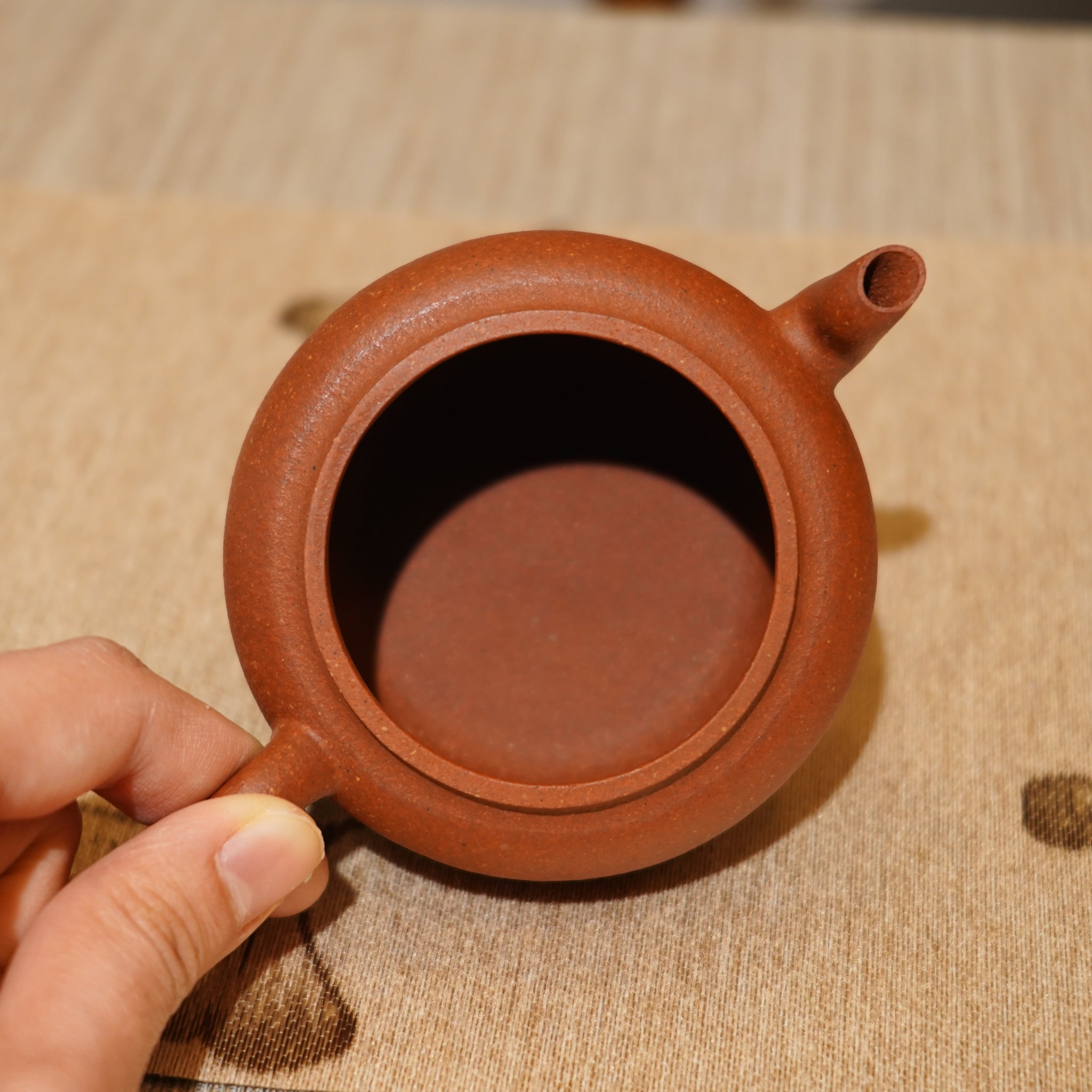 *新品* *葉鴻鈞弟子*【翁形體】全手工朱泥紫砂茶壺