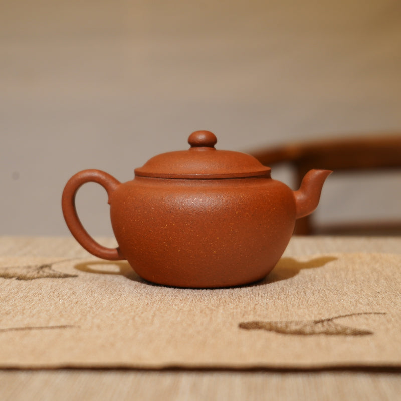 *新品* *葉鴻鈞弟子*【翁形體】全手工朱泥紫砂茶壺