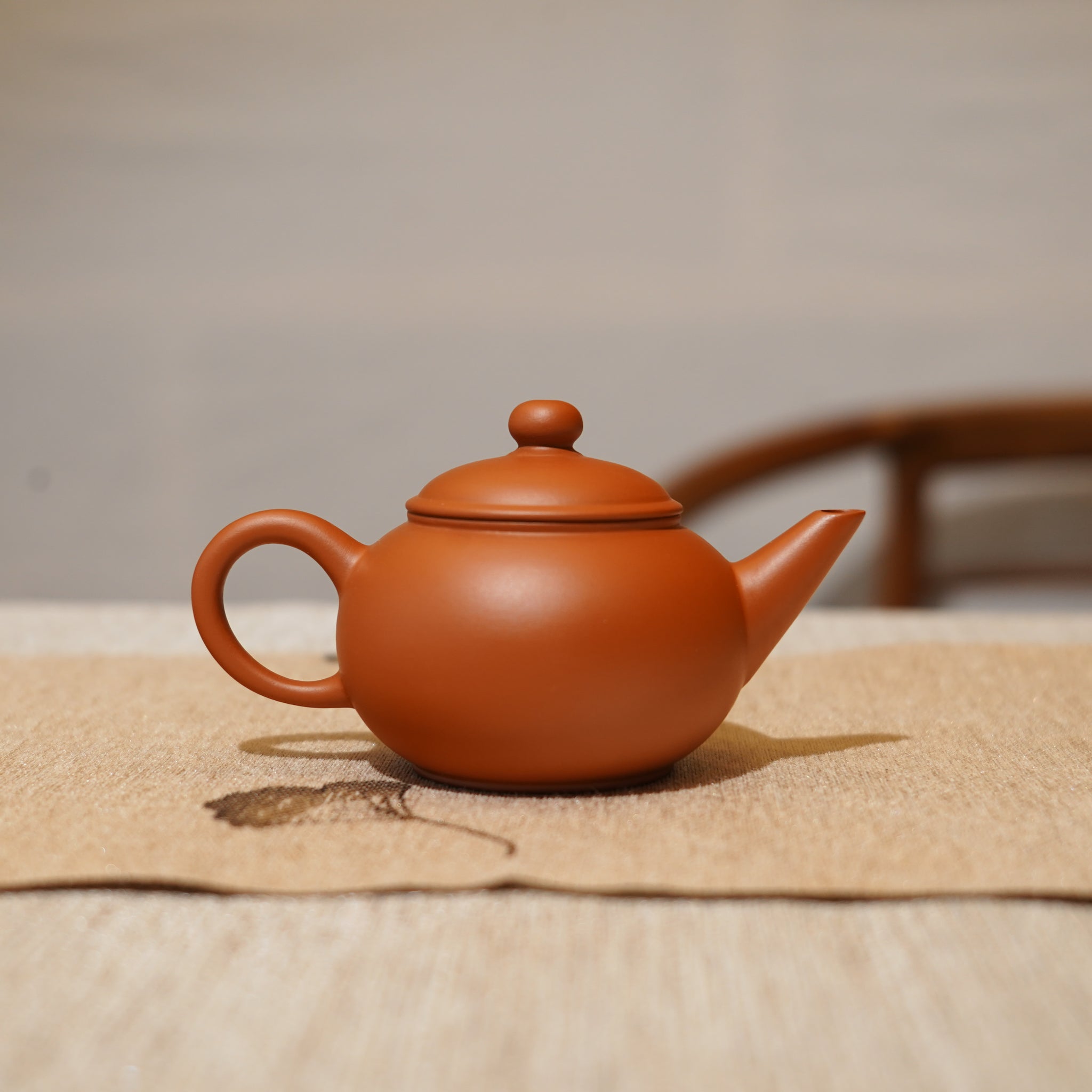 *新品*【水平】全手工潮州朱泥手拉茶壺