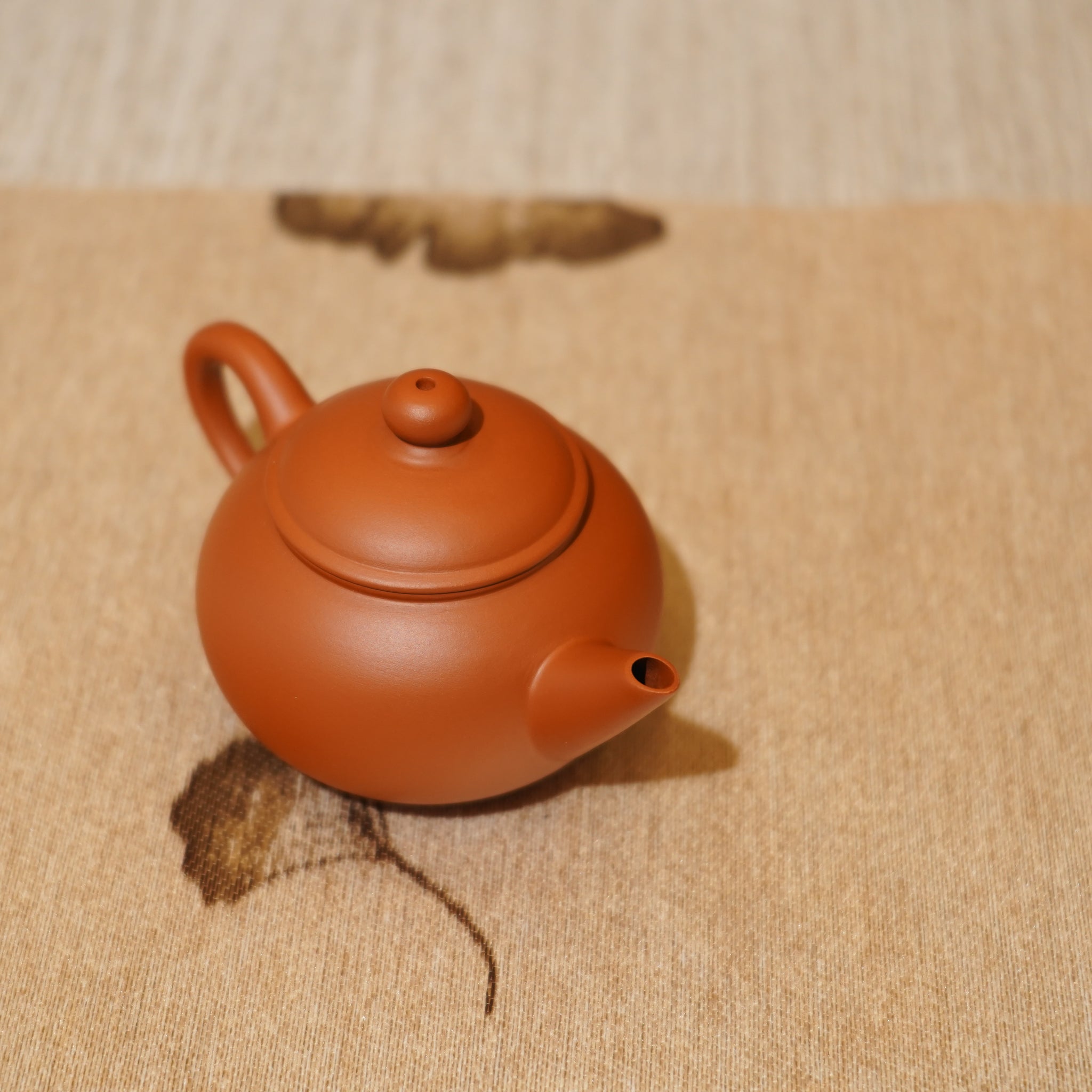 *新品*【水平】全手工潮州朱泥手拉茶壺