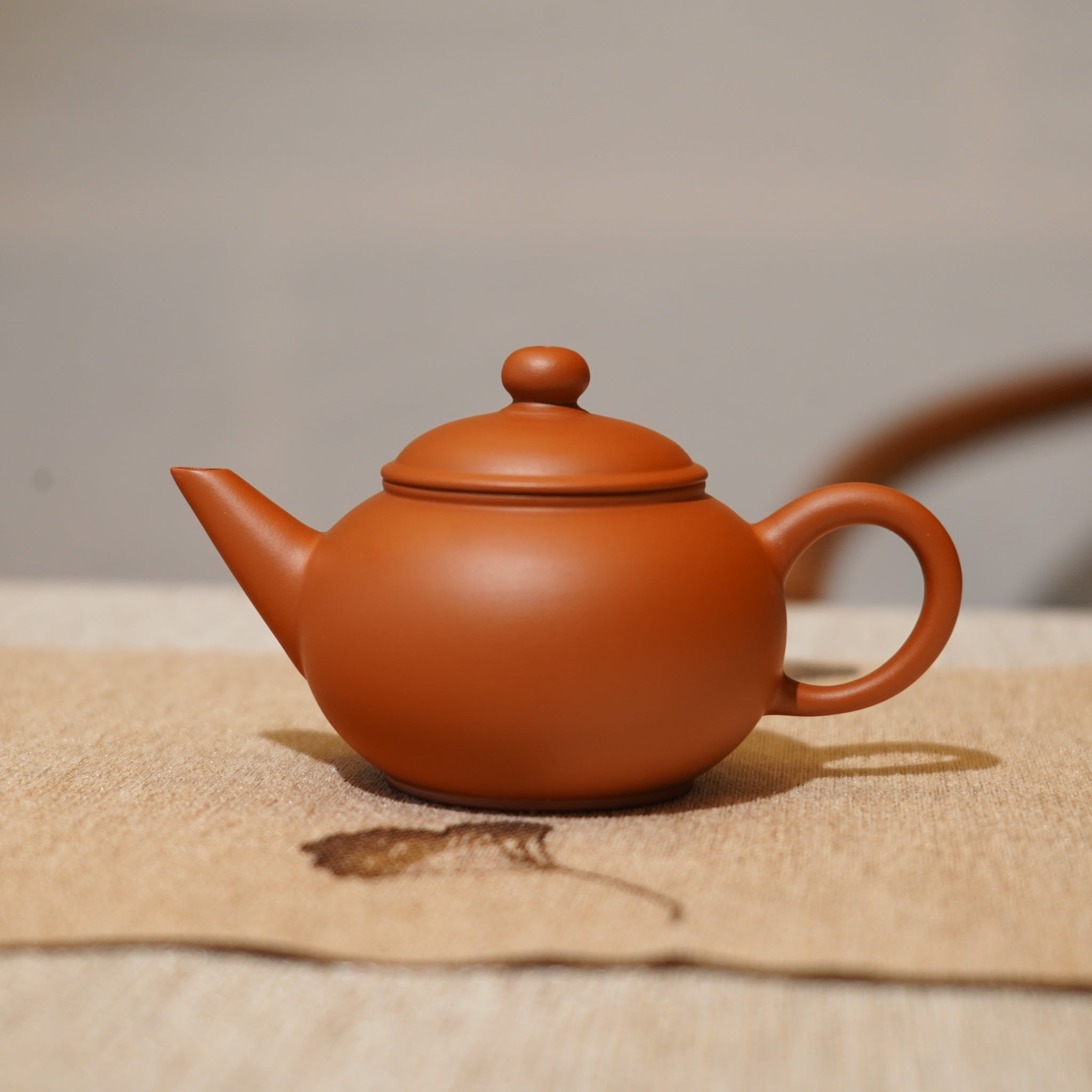 *新品*【水平】全手工潮州朱泥手拉茶壺