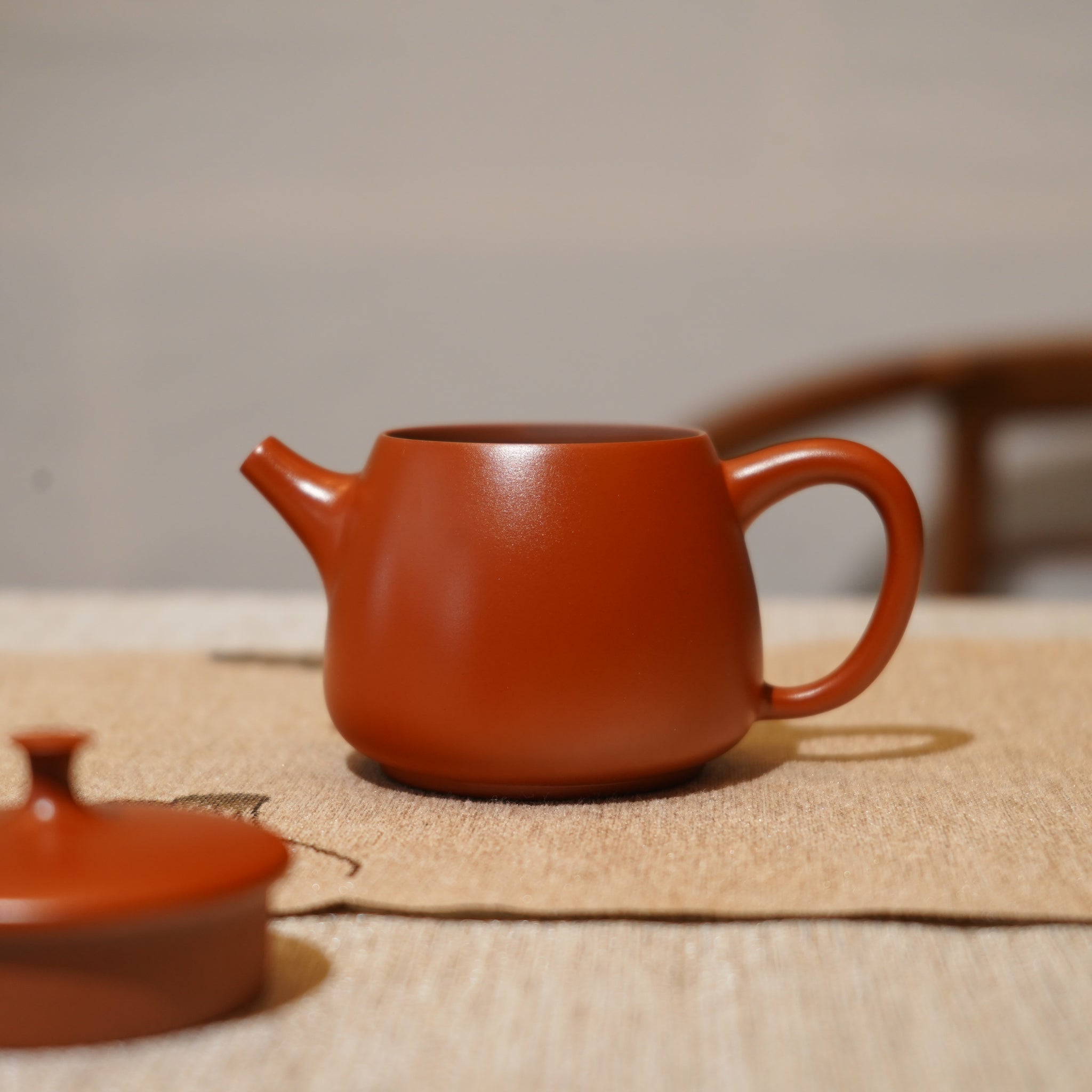 *新品*【漢瓦】全手工潮州朱泥手拉茶壺