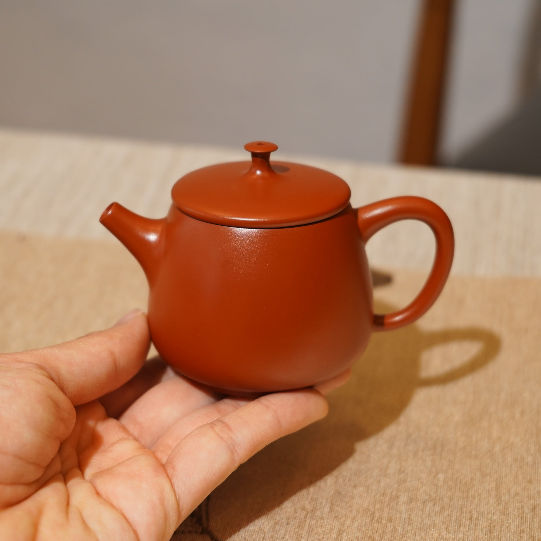 *新品*【漢瓦】全手工潮州朱泥手拉茶壺