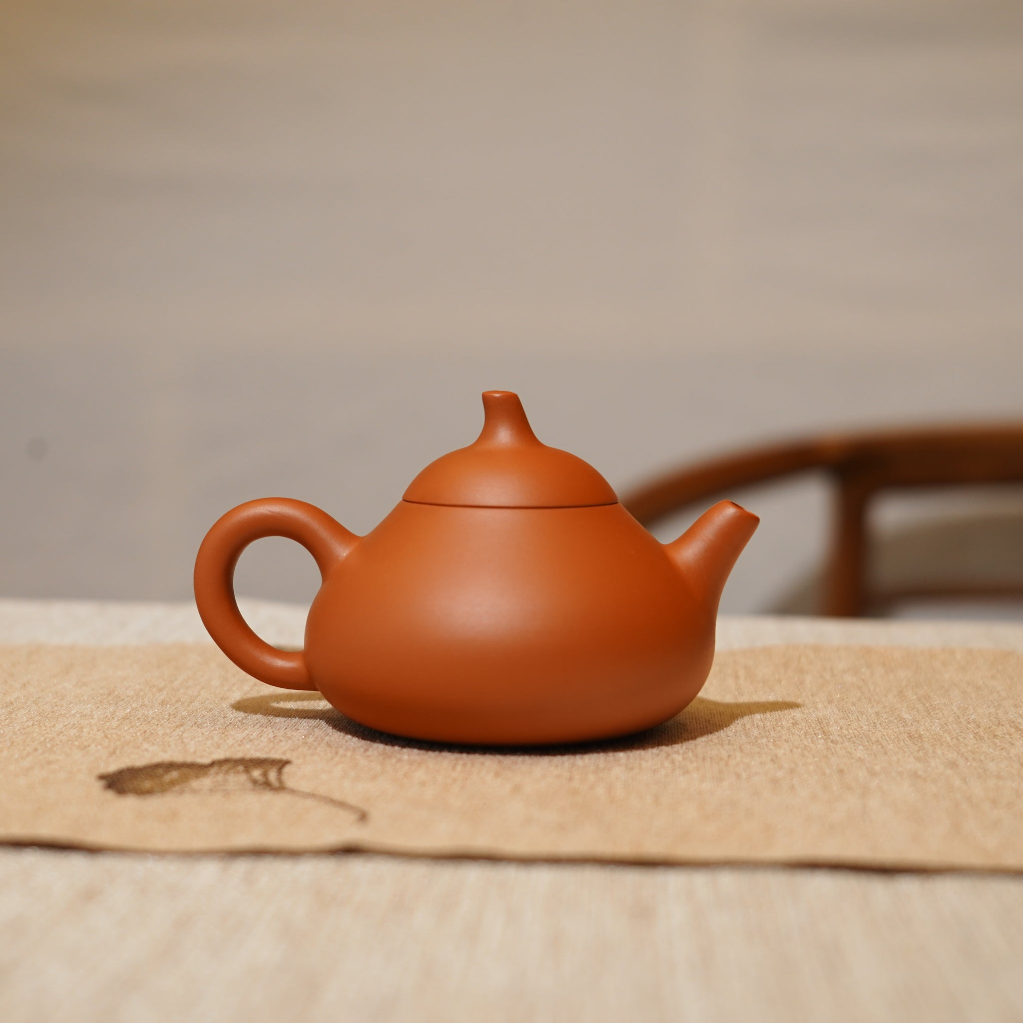 *新品*【茄瓜】全手工潮州朱泥手拉茶壺
