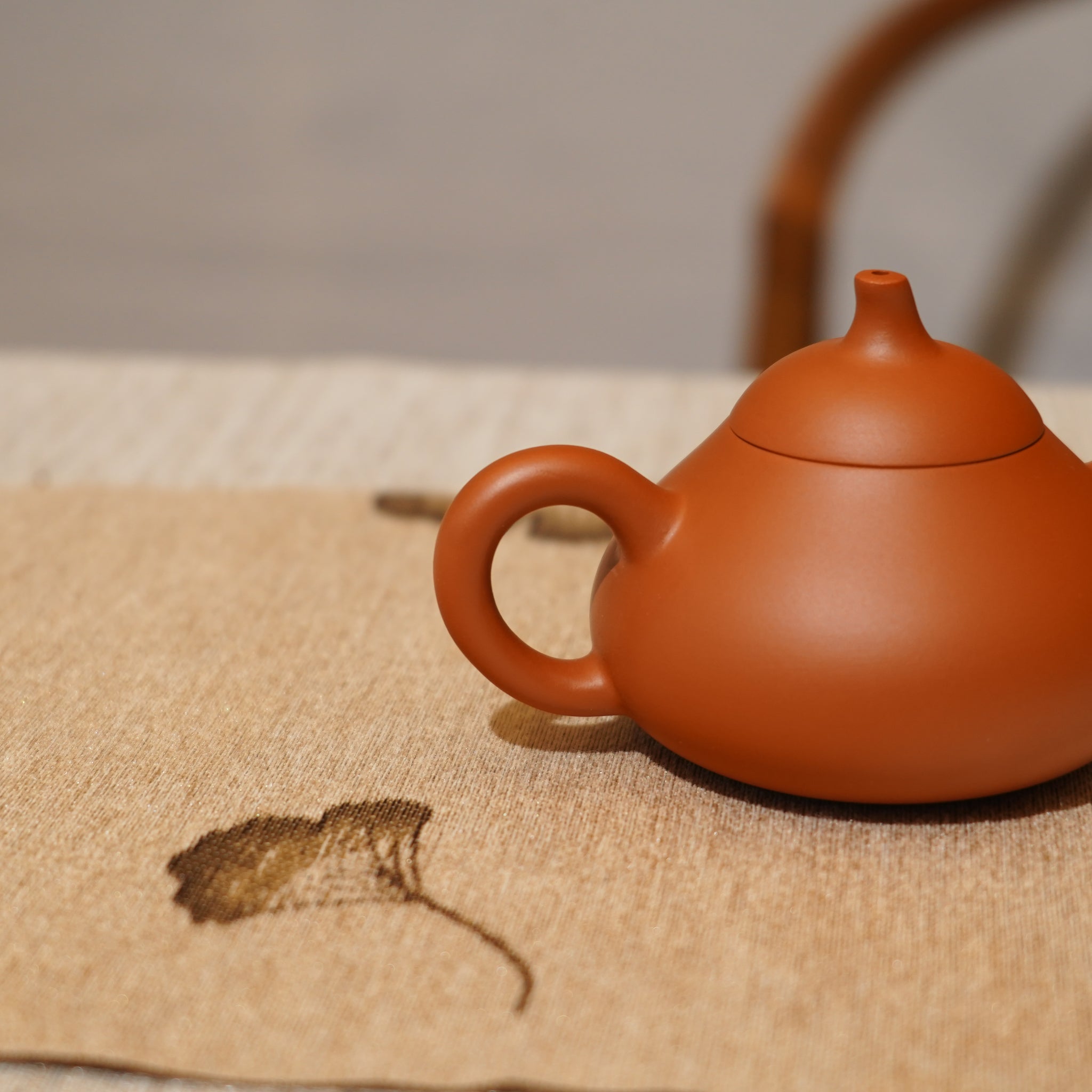 *新品*【茄瓜】全手工潮州朱泥手拉茶壺