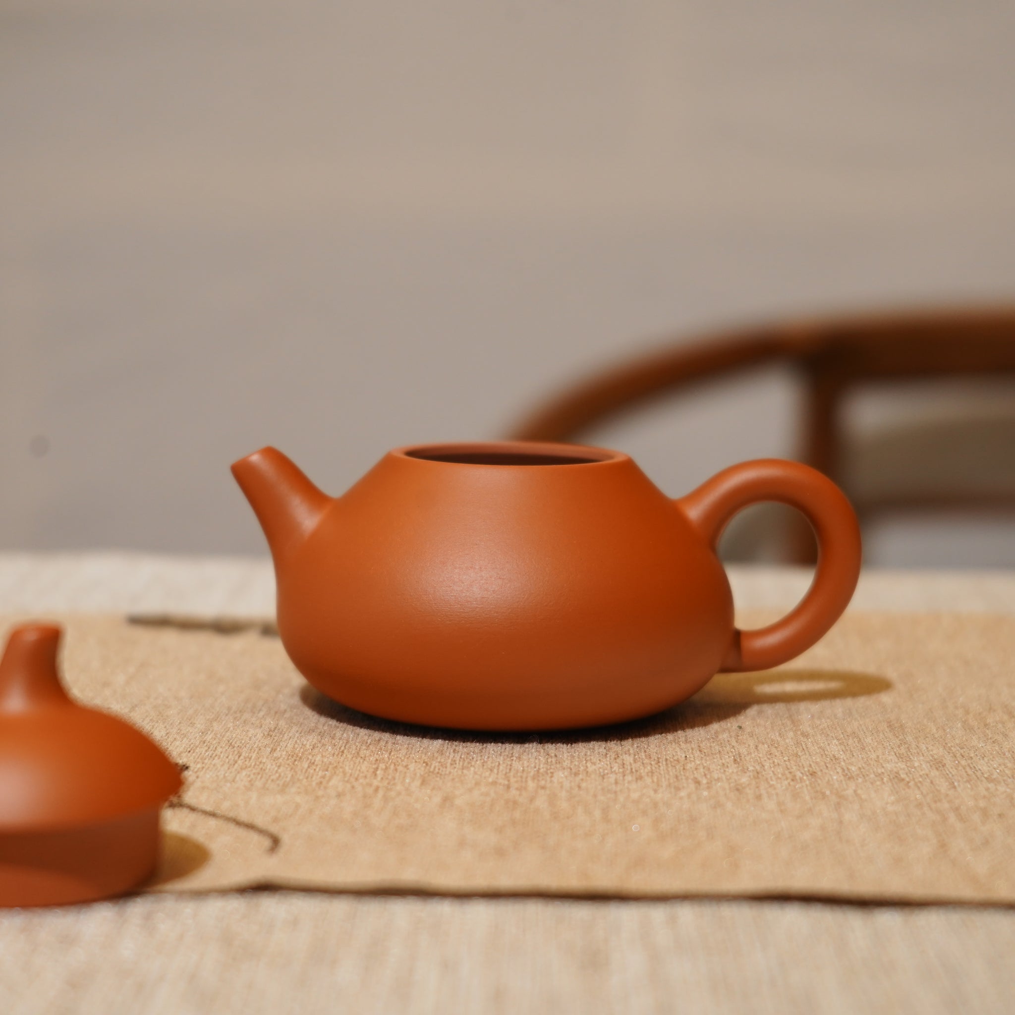 *新品*【茄瓜】全手工潮州朱泥手拉茶壺