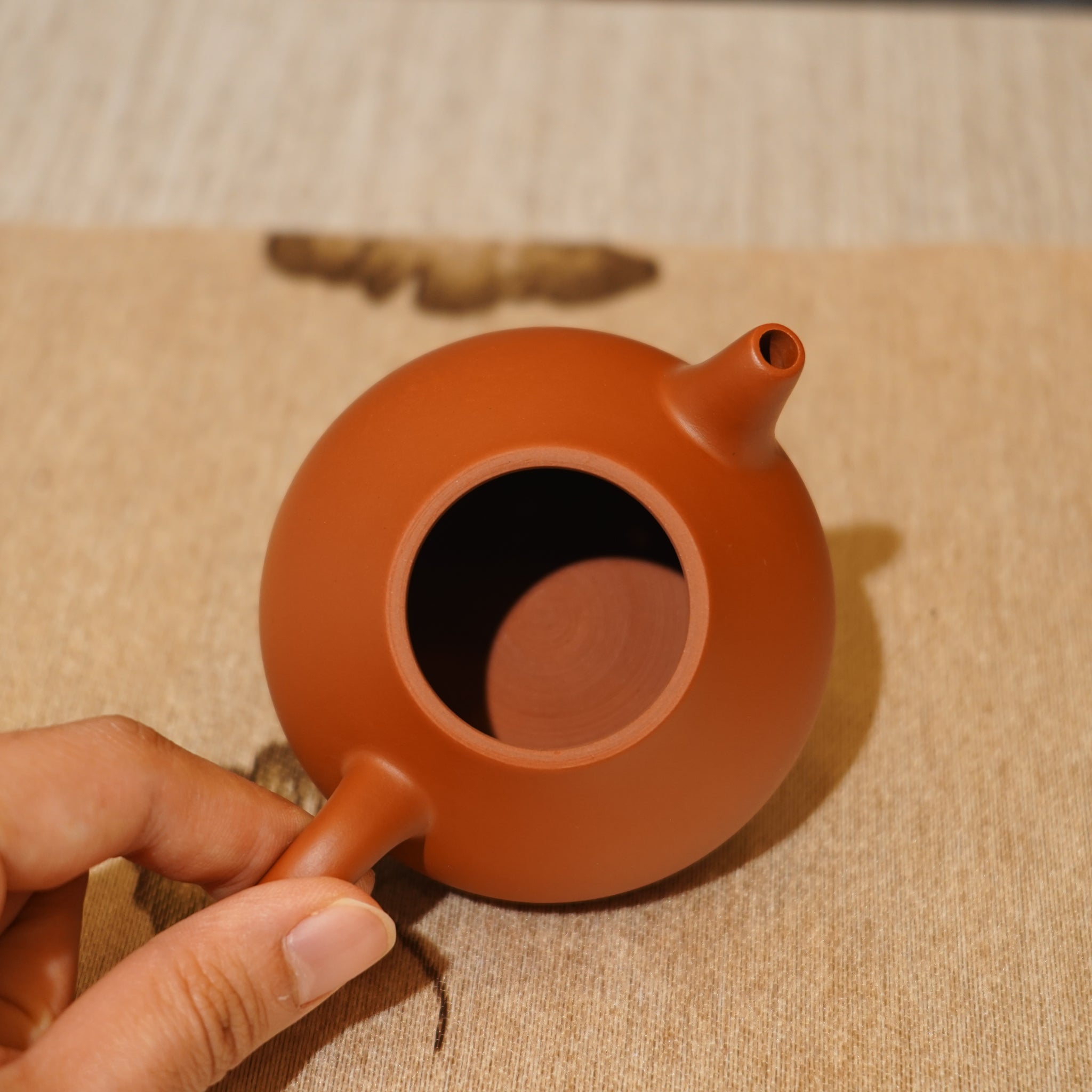 *新品*【茄瓜】全手工潮州朱泥手拉茶壺
