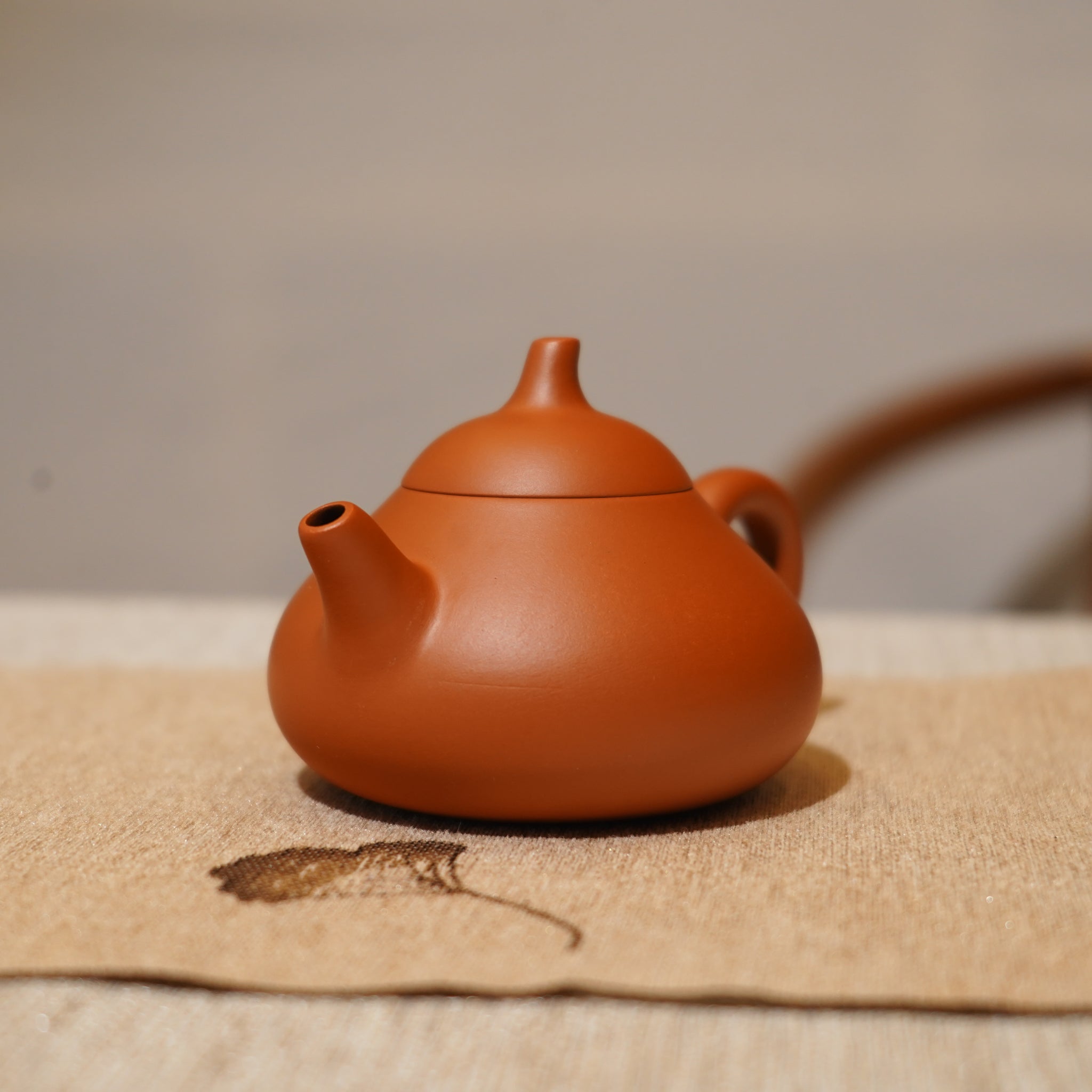 *新品*【茄瓜】全手工潮州朱泥手拉茶壺