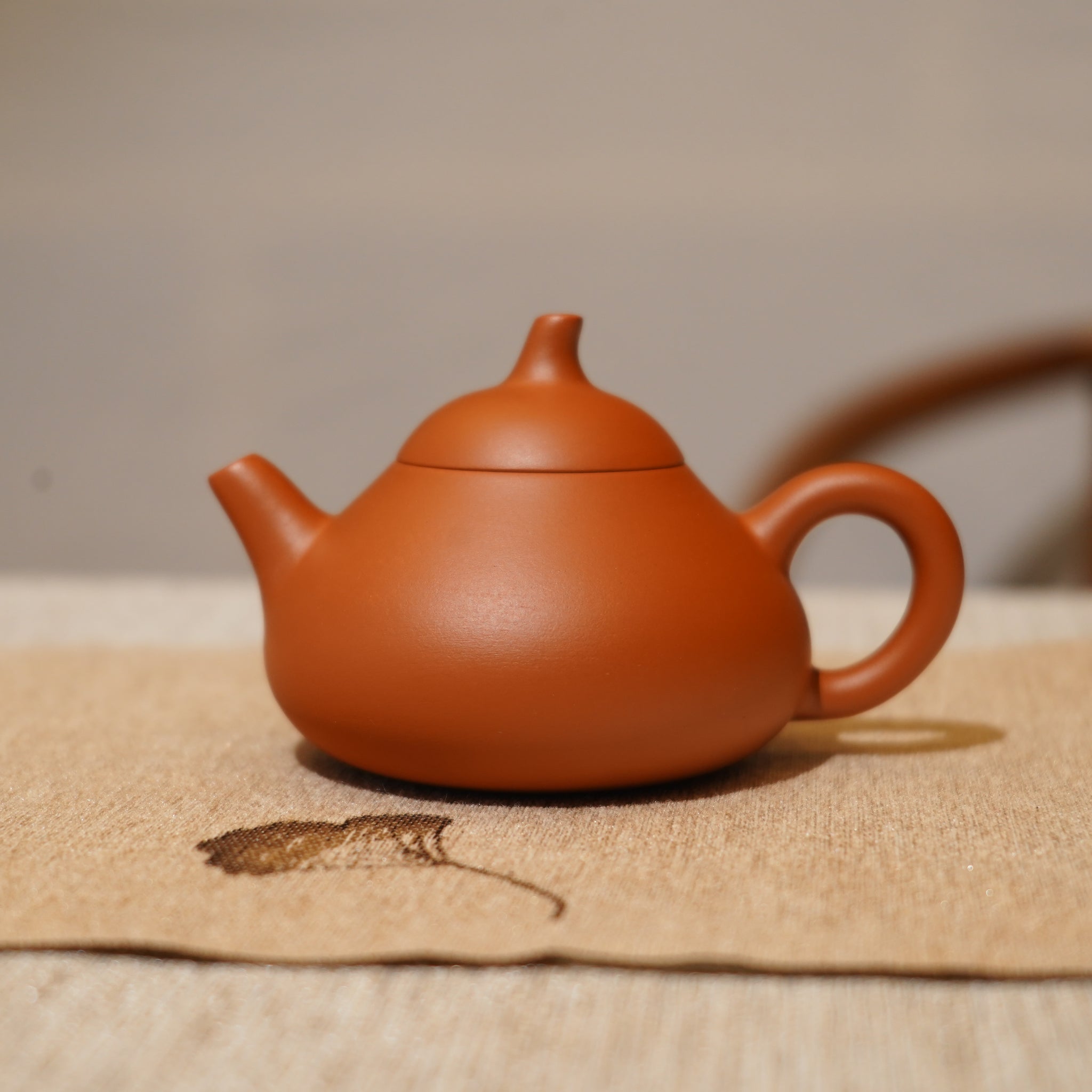 *新品*【茄瓜】全手工潮州朱泥手拉茶壺