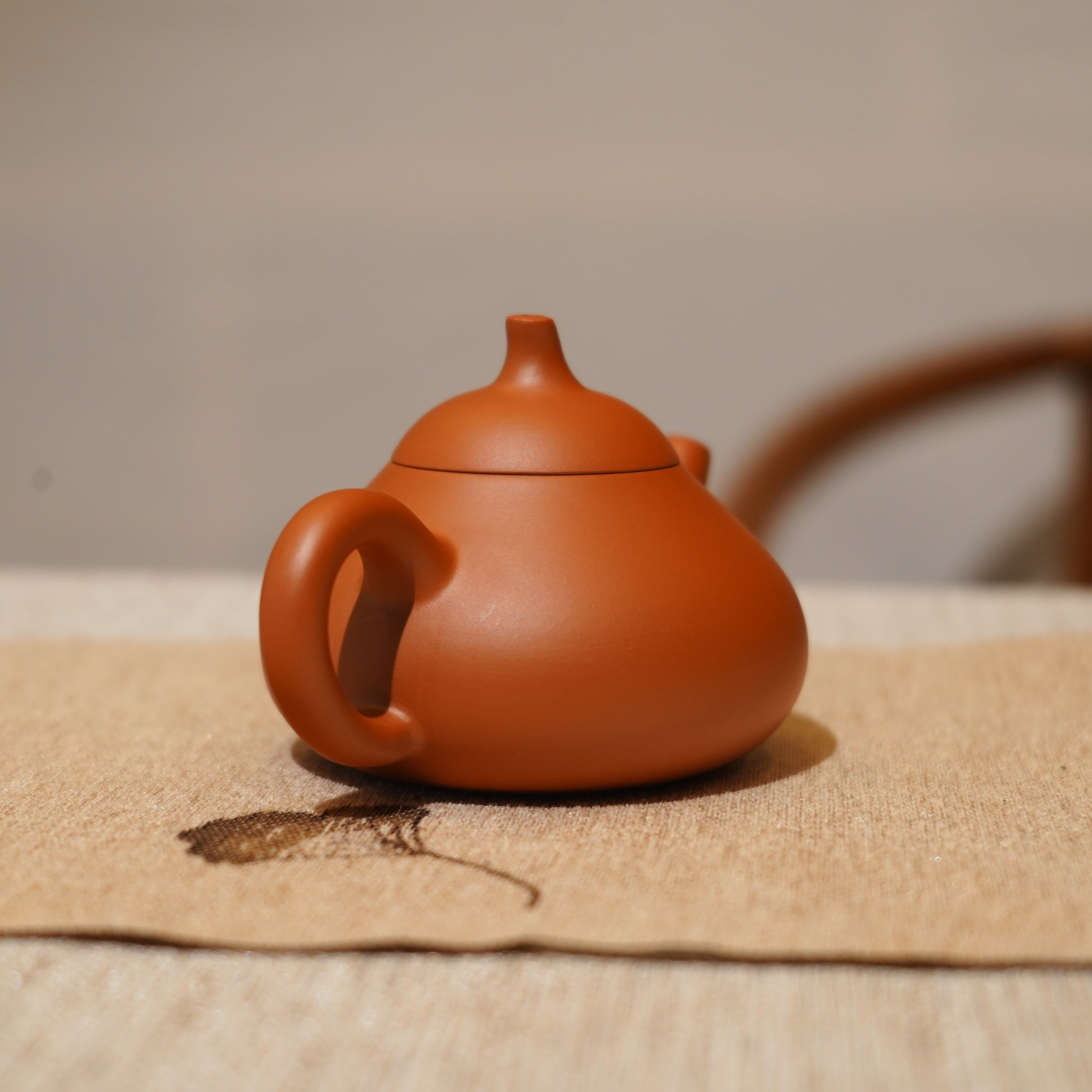 *新品*【茄瓜】全手工潮州朱泥手拉茶壺