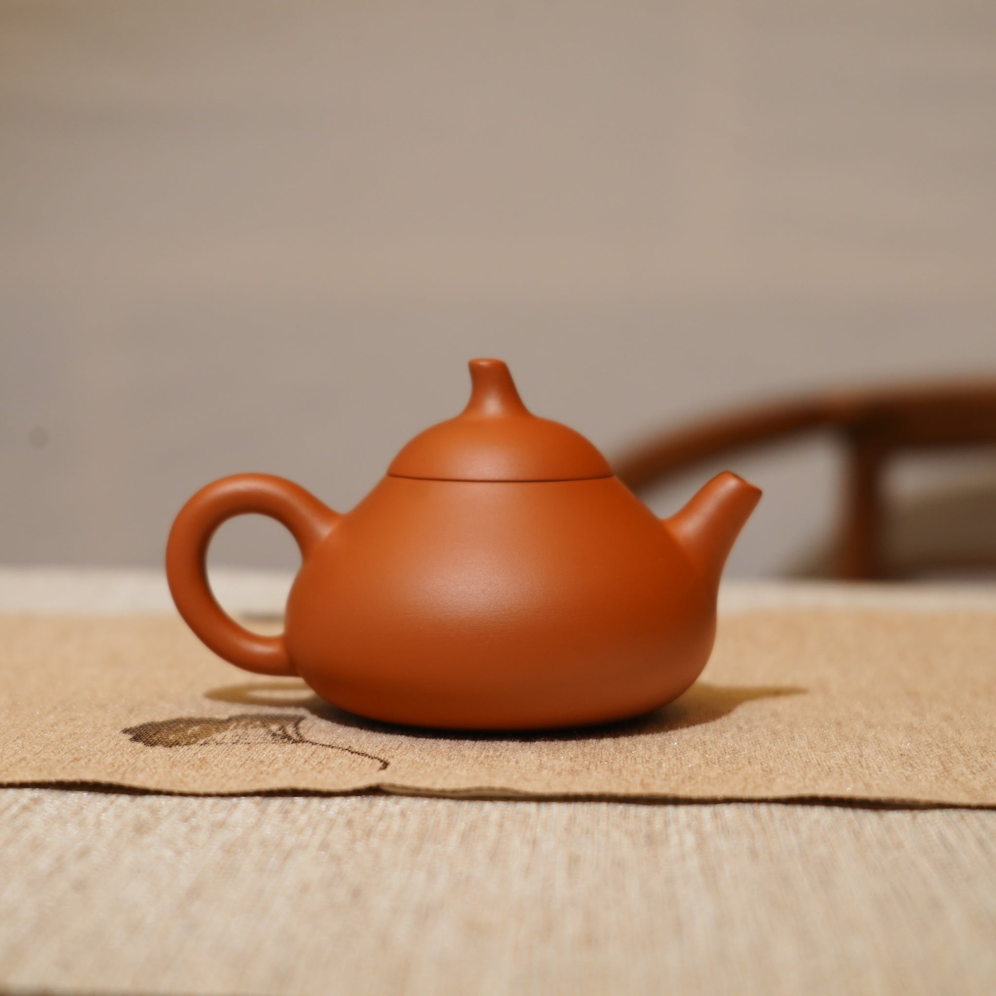 *新品*【茄瓜】全手工潮州朱泥手拉茶壺