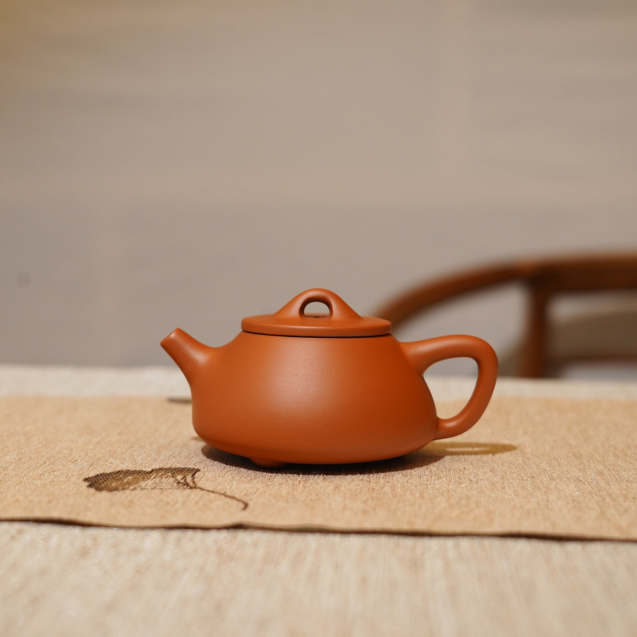 *新品*【石瓢】全手工潮州朱泥手拉茶壺