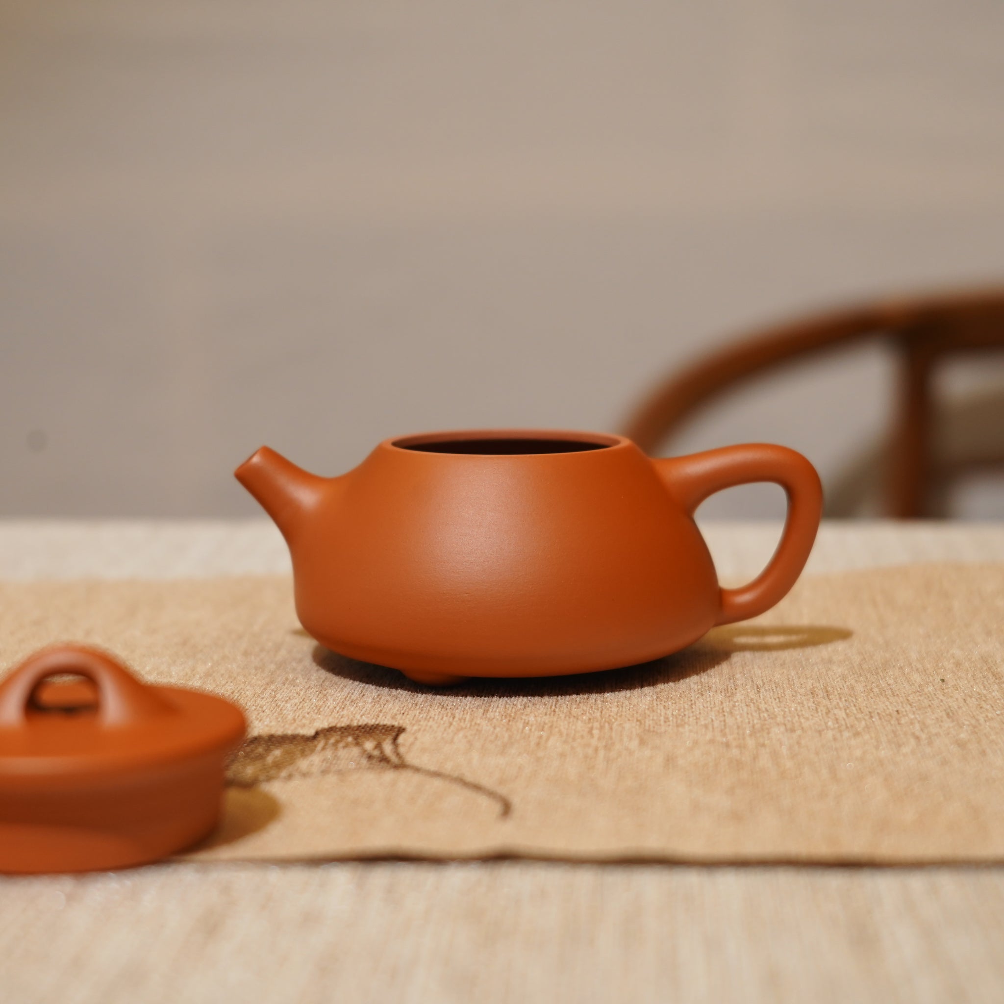 *新品*【石瓢】全手工潮州朱泥手拉茶壺