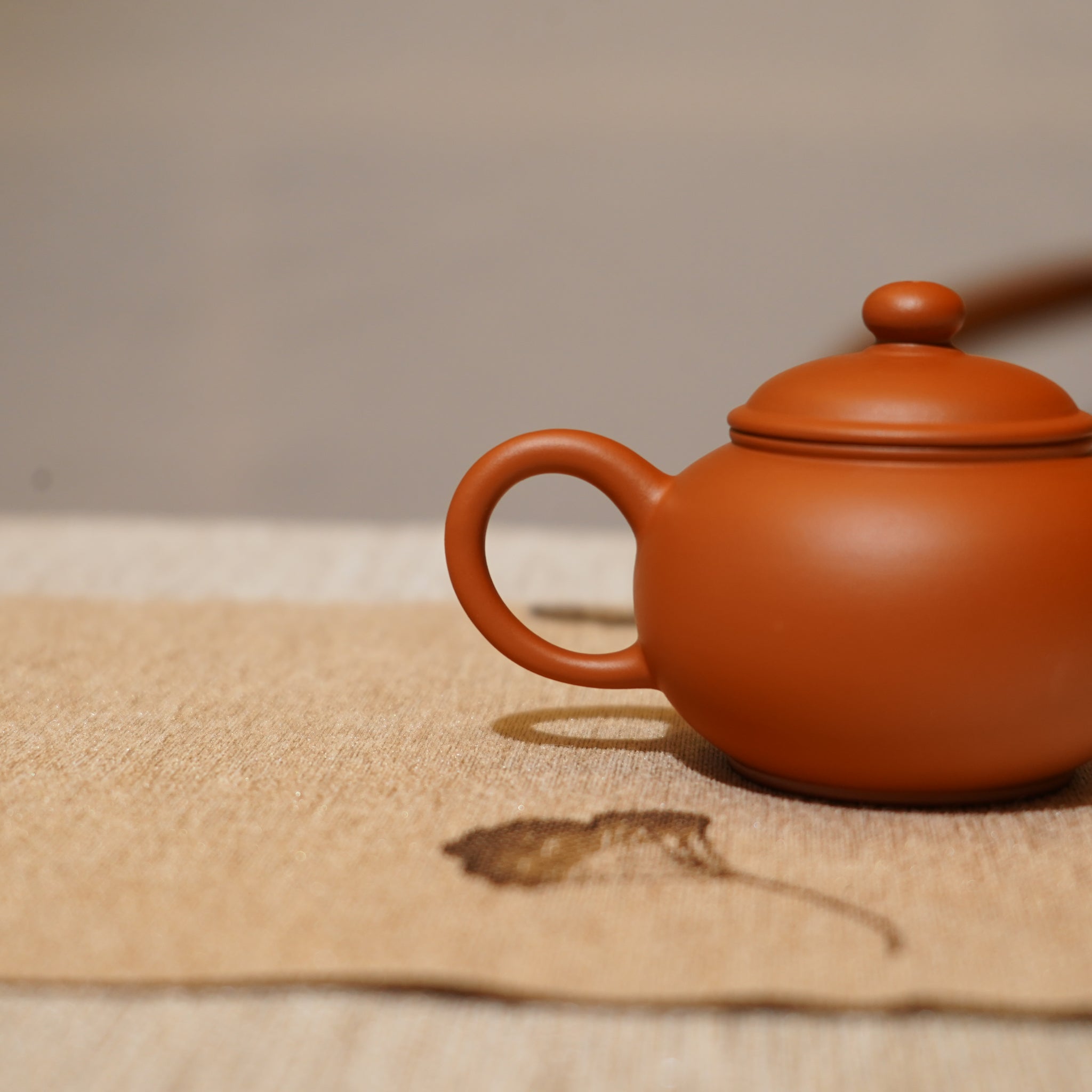 *新品*【水平】全手工潮州朱泥手拉茶壺