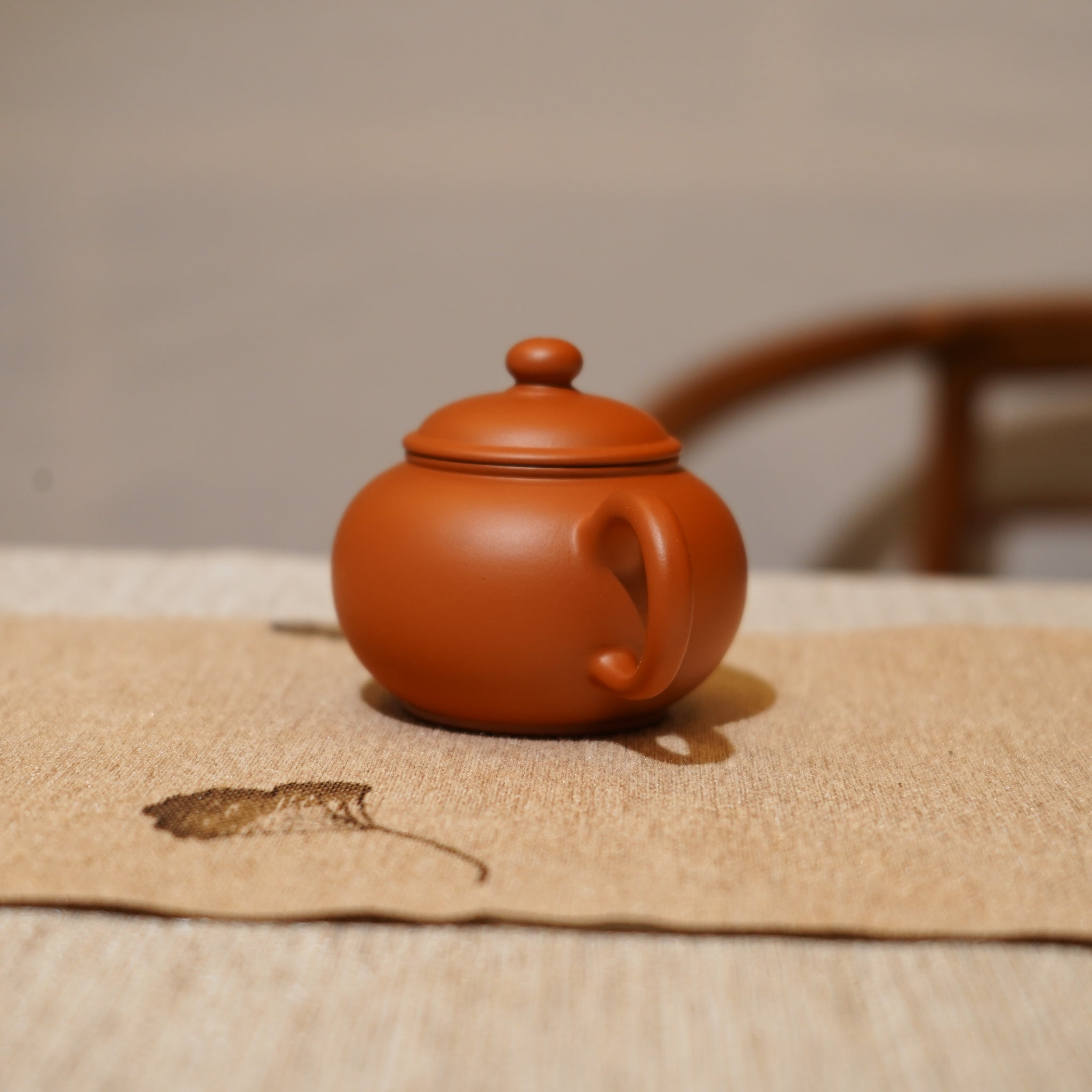 *新品*【水平】全手工潮州朱泥手拉茶壺