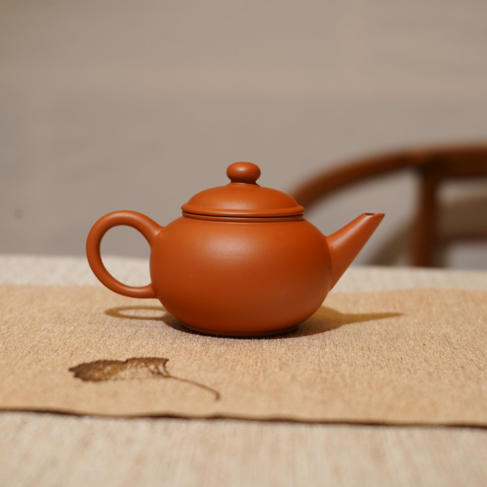*新品*【水平】全手工潮州朱泥手拉茶壺
