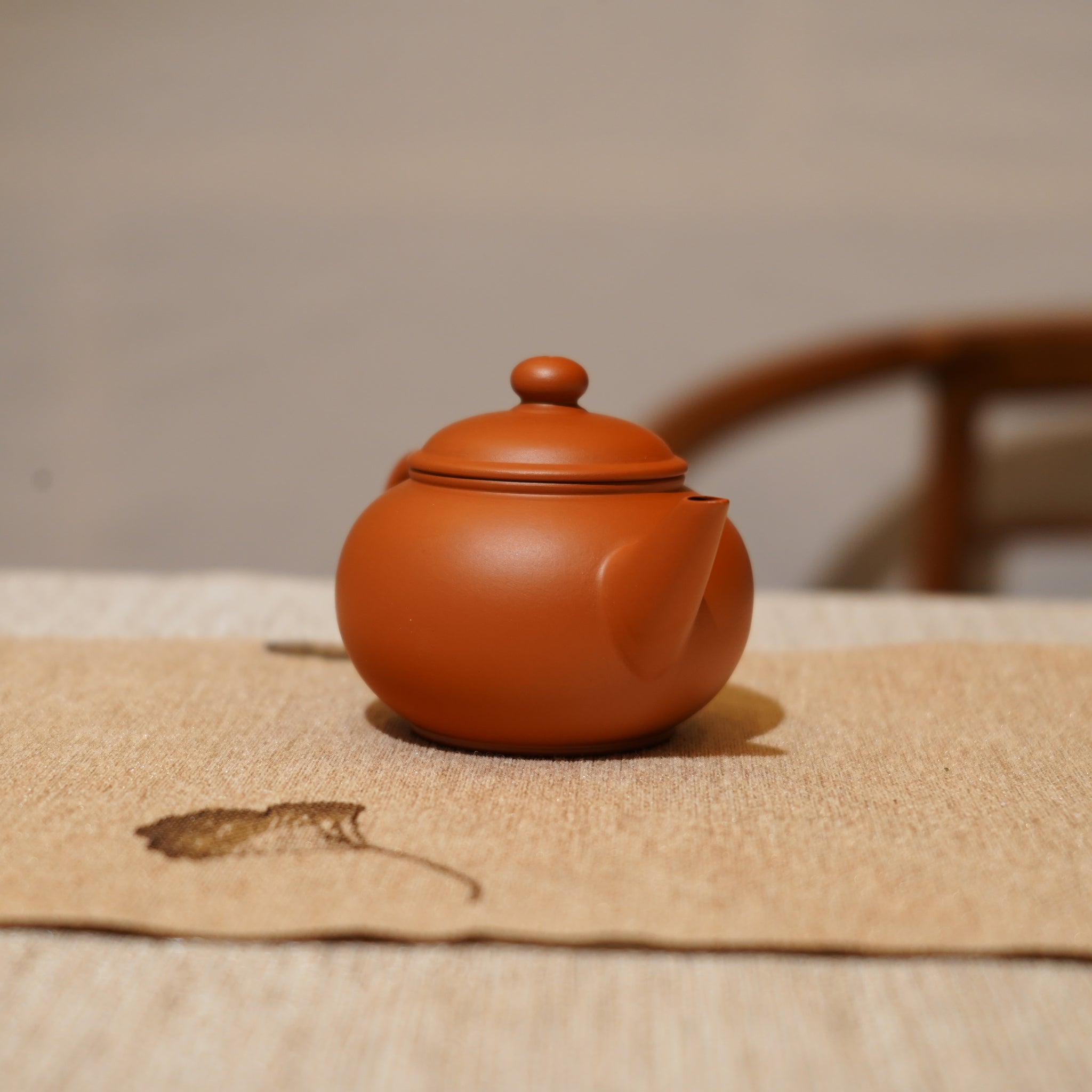 *新品*【水平】全手工潮州朱泥手拉茶壺
