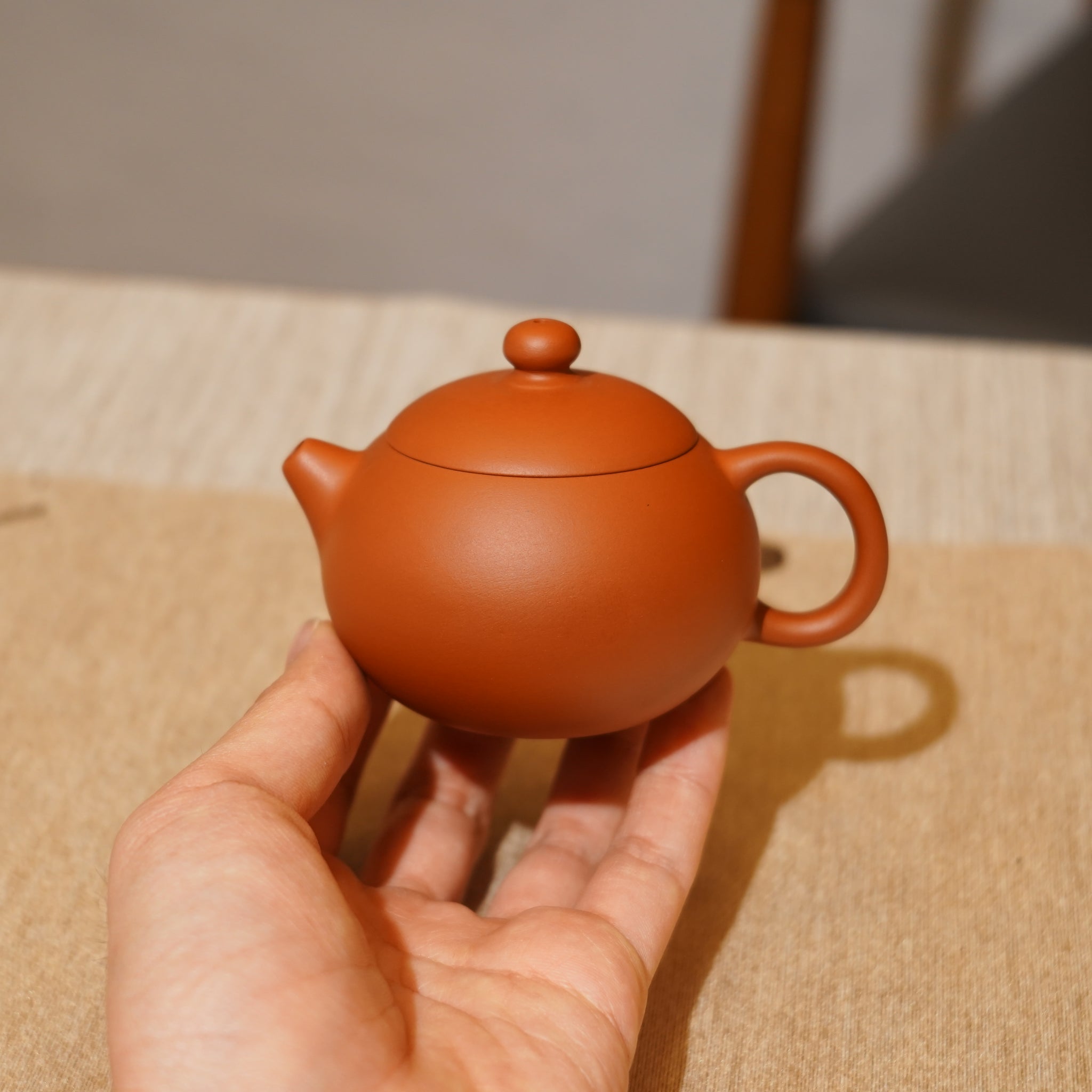 *新品*【西施】全手工潮州朱泥手拉茶壺