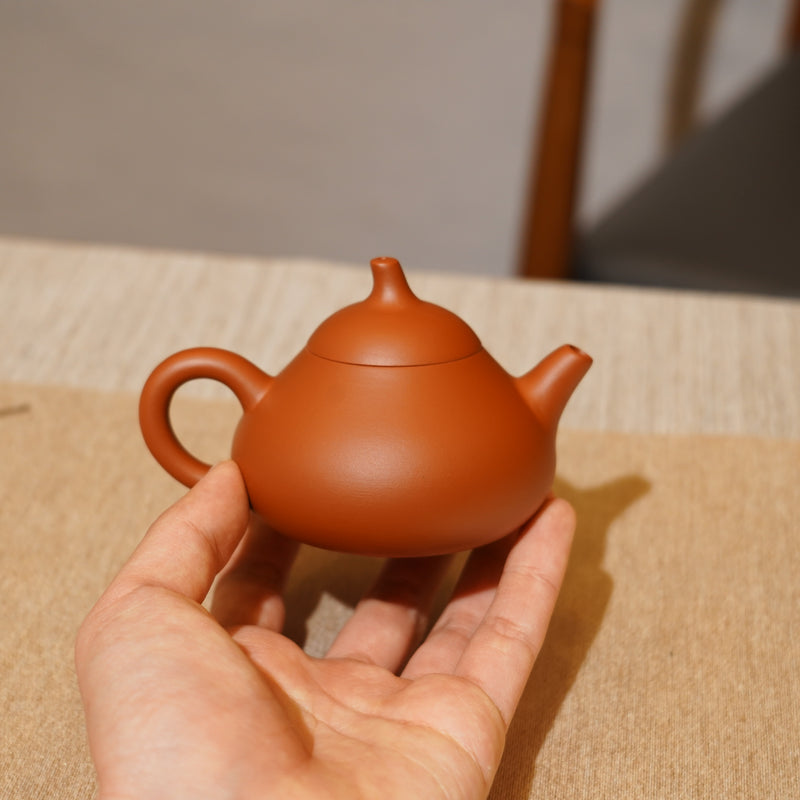 *新品*【茄瓜】全手工潮州朱泥手拉茶壺