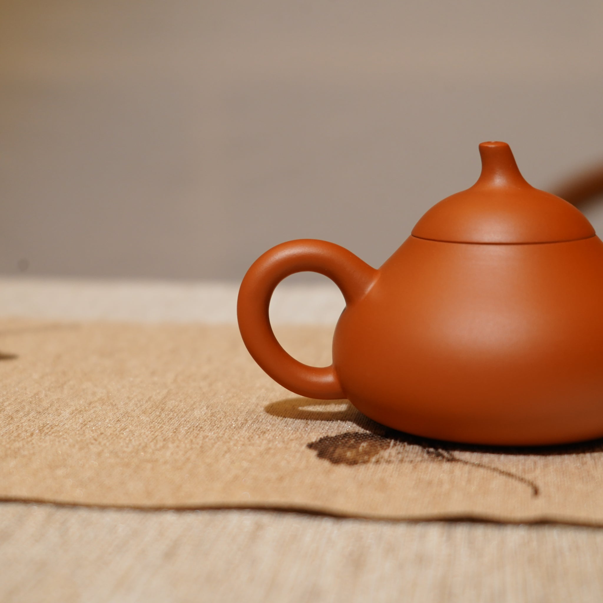 *新品*【茄瓜】全手工潮州朱泥手拉茶壺