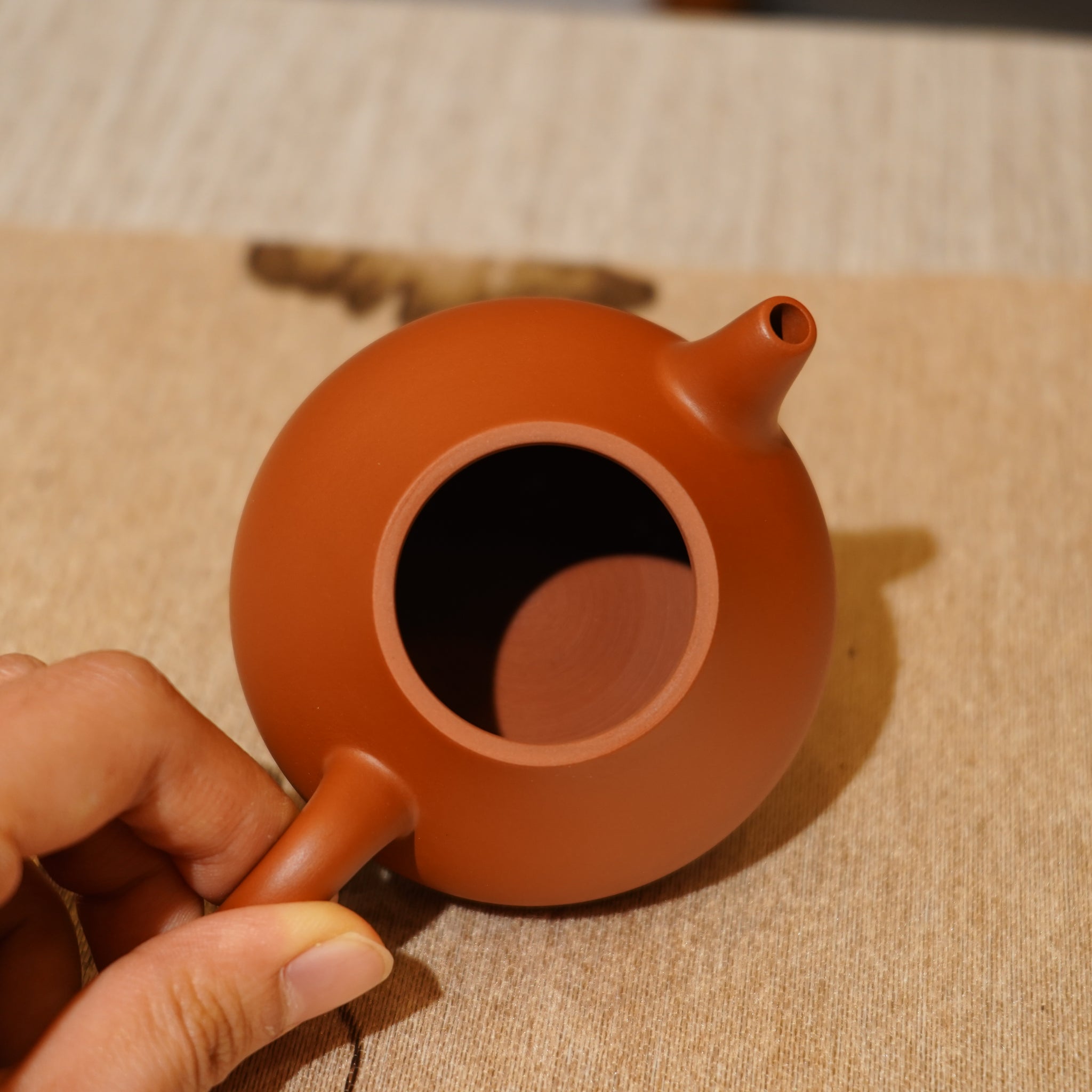 *新品*【茄瓜】全手工潮州朱泥手拉茶壺