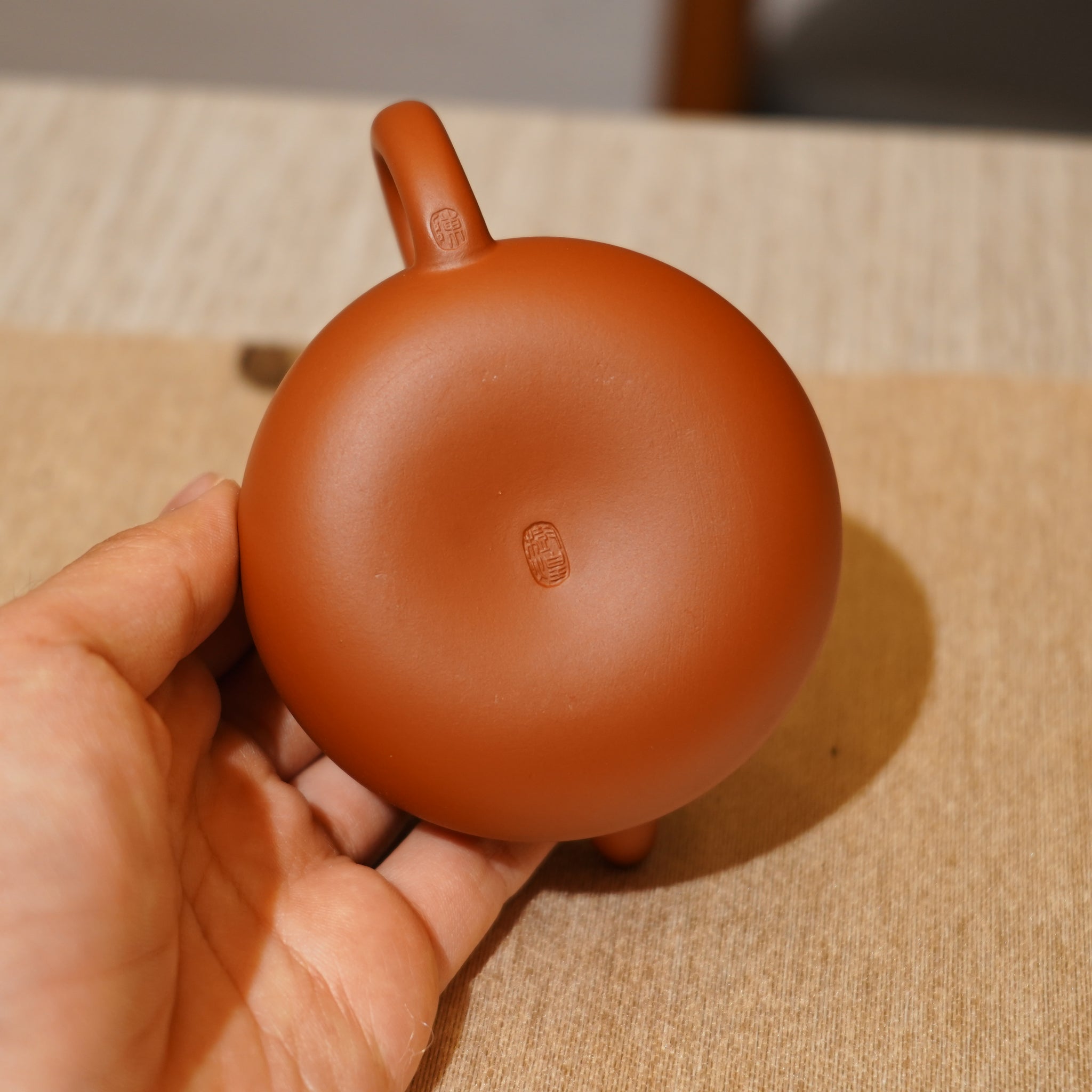 *新品*【茄瓜】全手工潮州朱泥手拉茶壺
