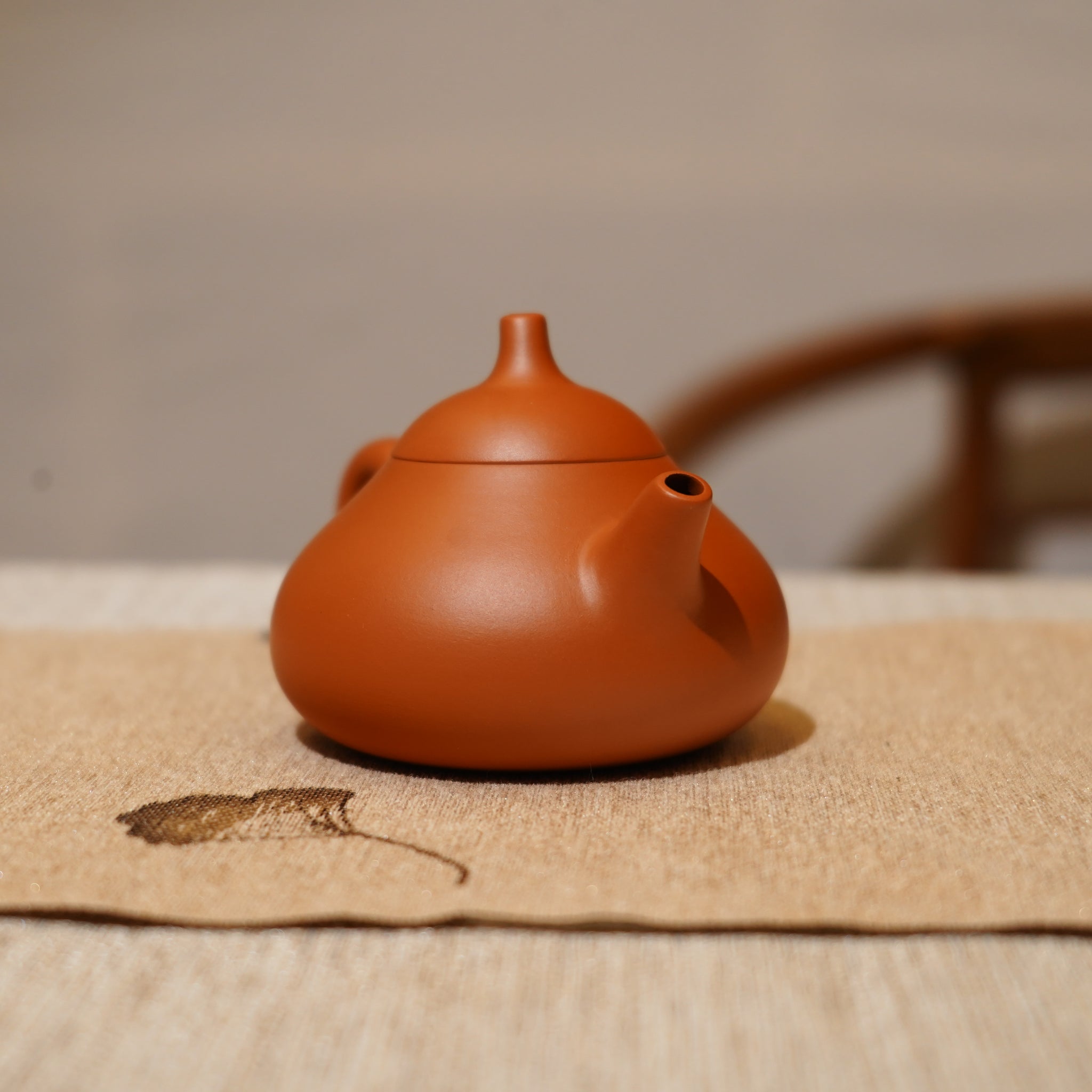 *新品*【茄瓜】全手工潮州朱泥手拉茶壺