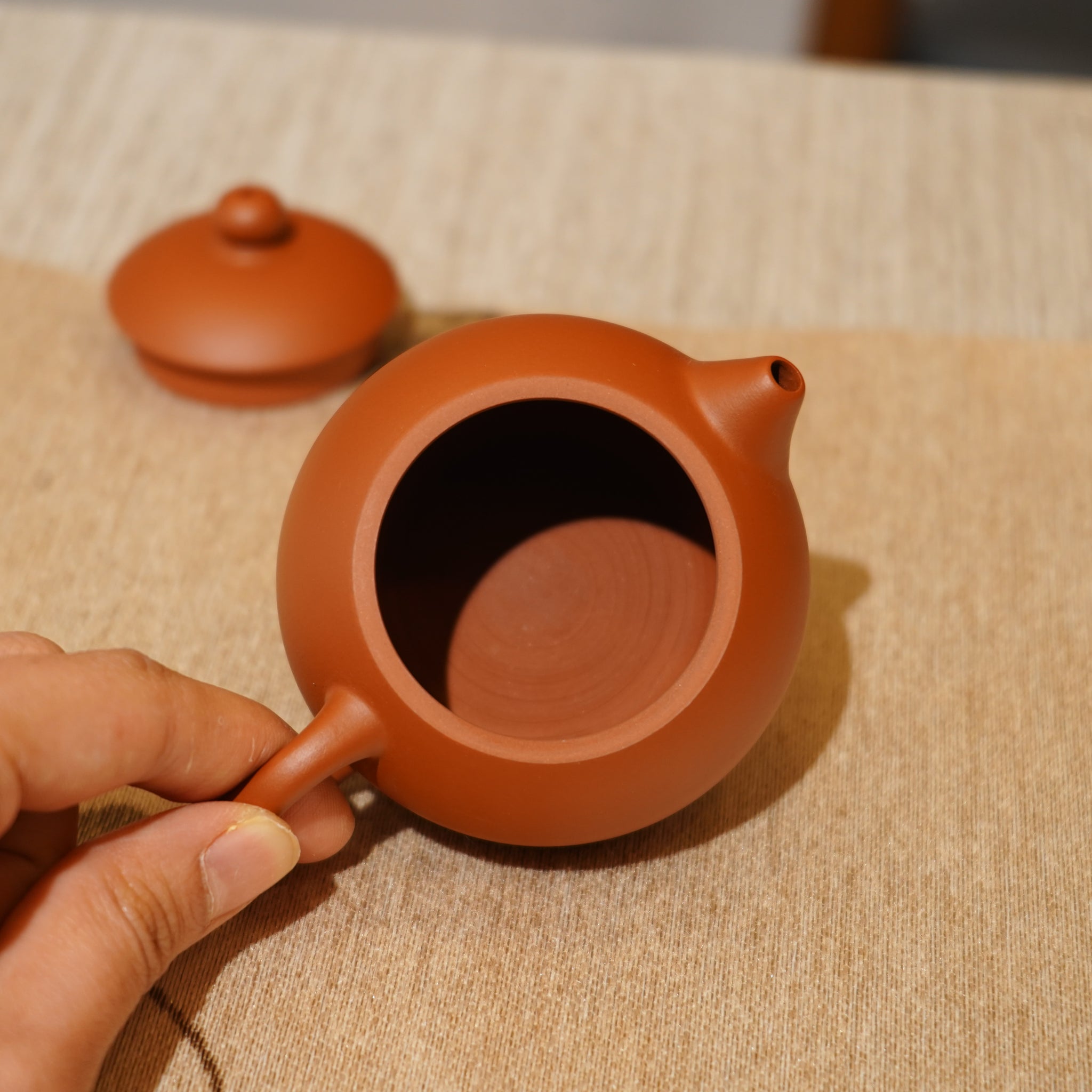 *新品*【西施】全手工潮州朱泥手拉茶壺