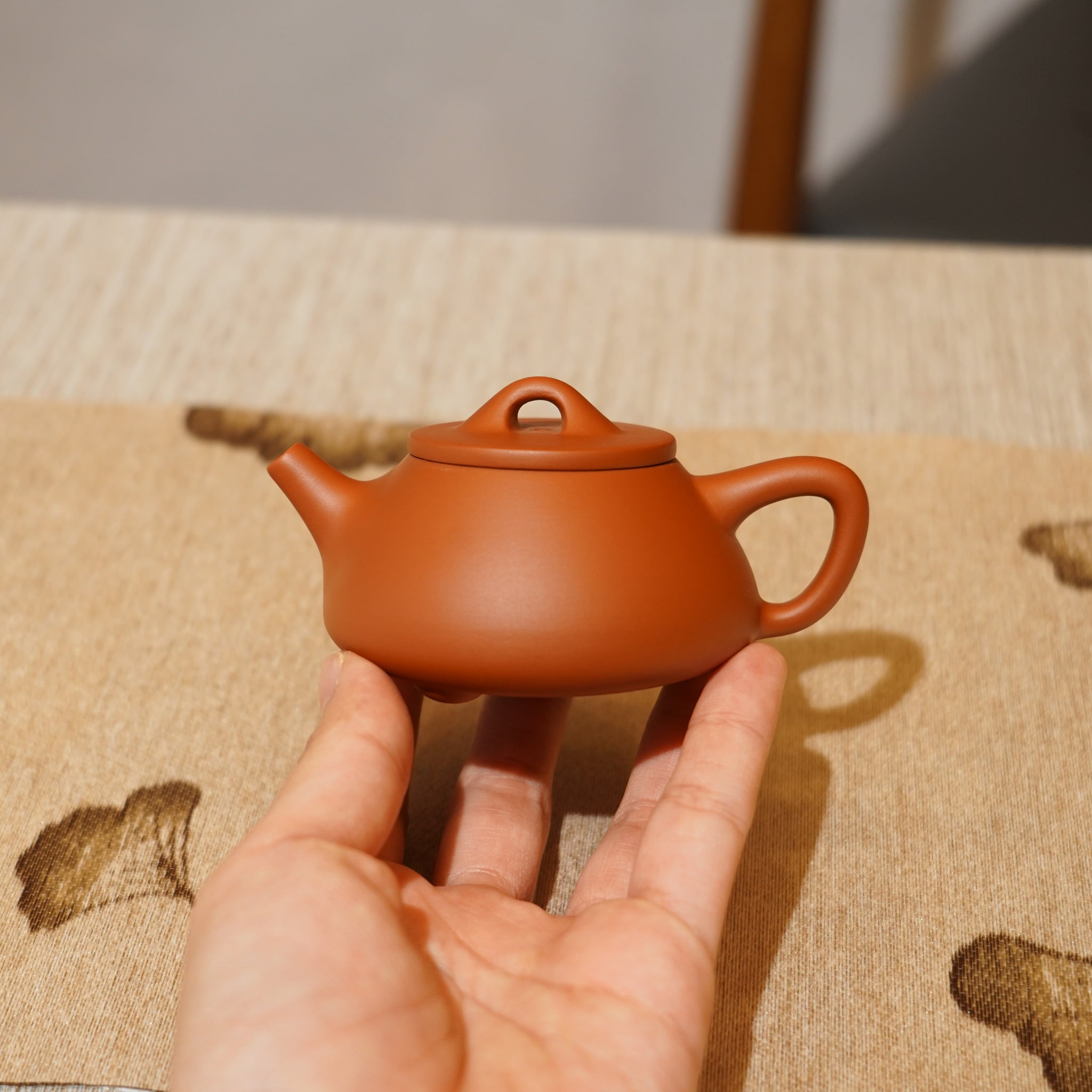 *新品*【石瓢】全手工潮州朱泥手拉茶壺