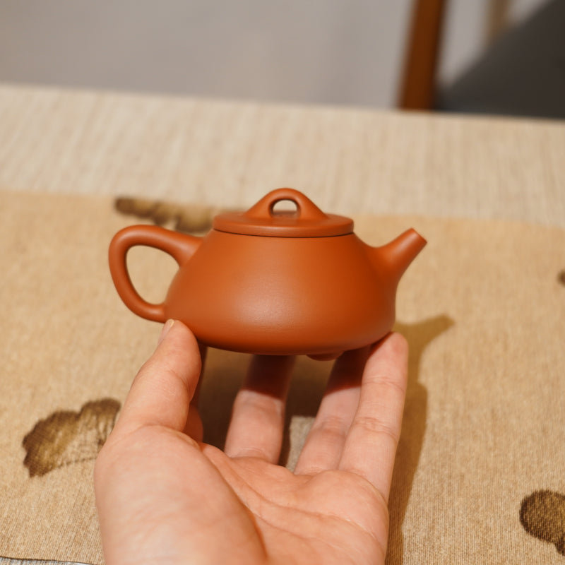 *新品*【石瓢】全手工潮州朱泥手拉茶壺