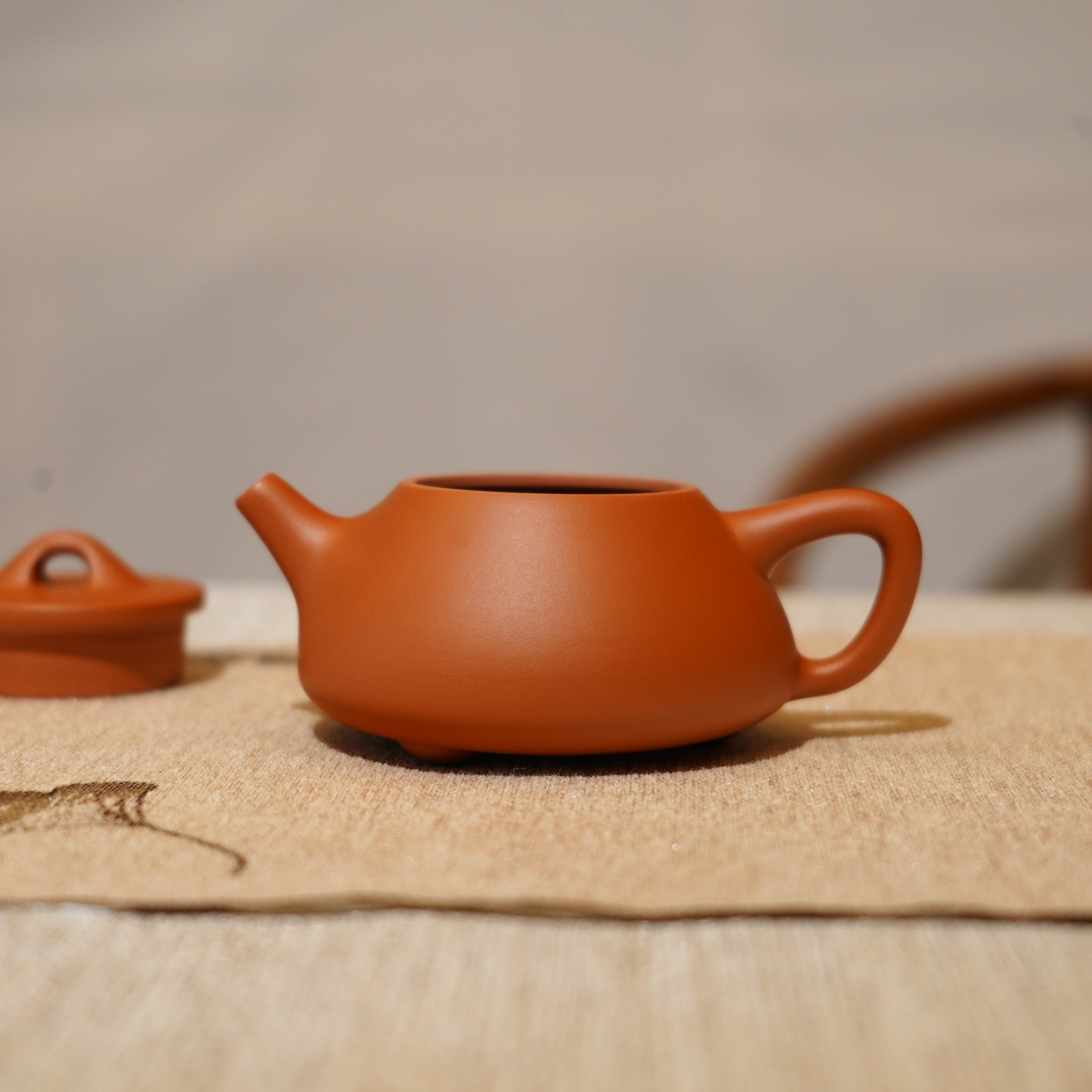 *新品*【石瓢】全手工潮州朱泥手拉茶壺