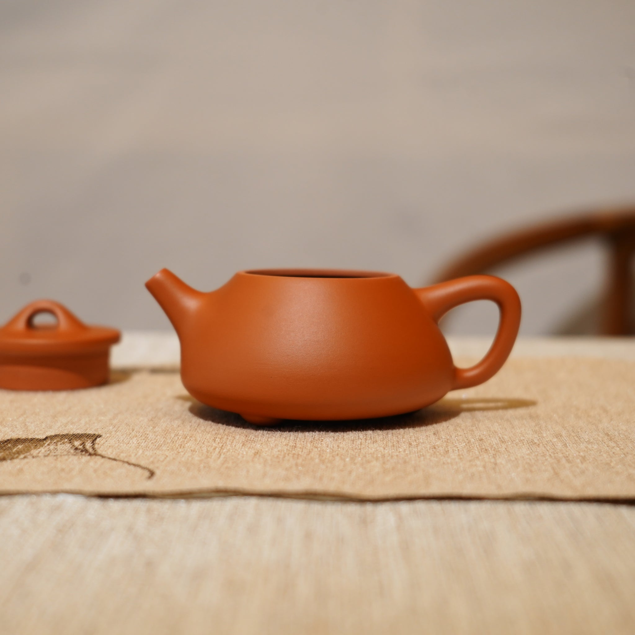 *新品*【石瓢】全手工潮州朱泥手拉茶壺