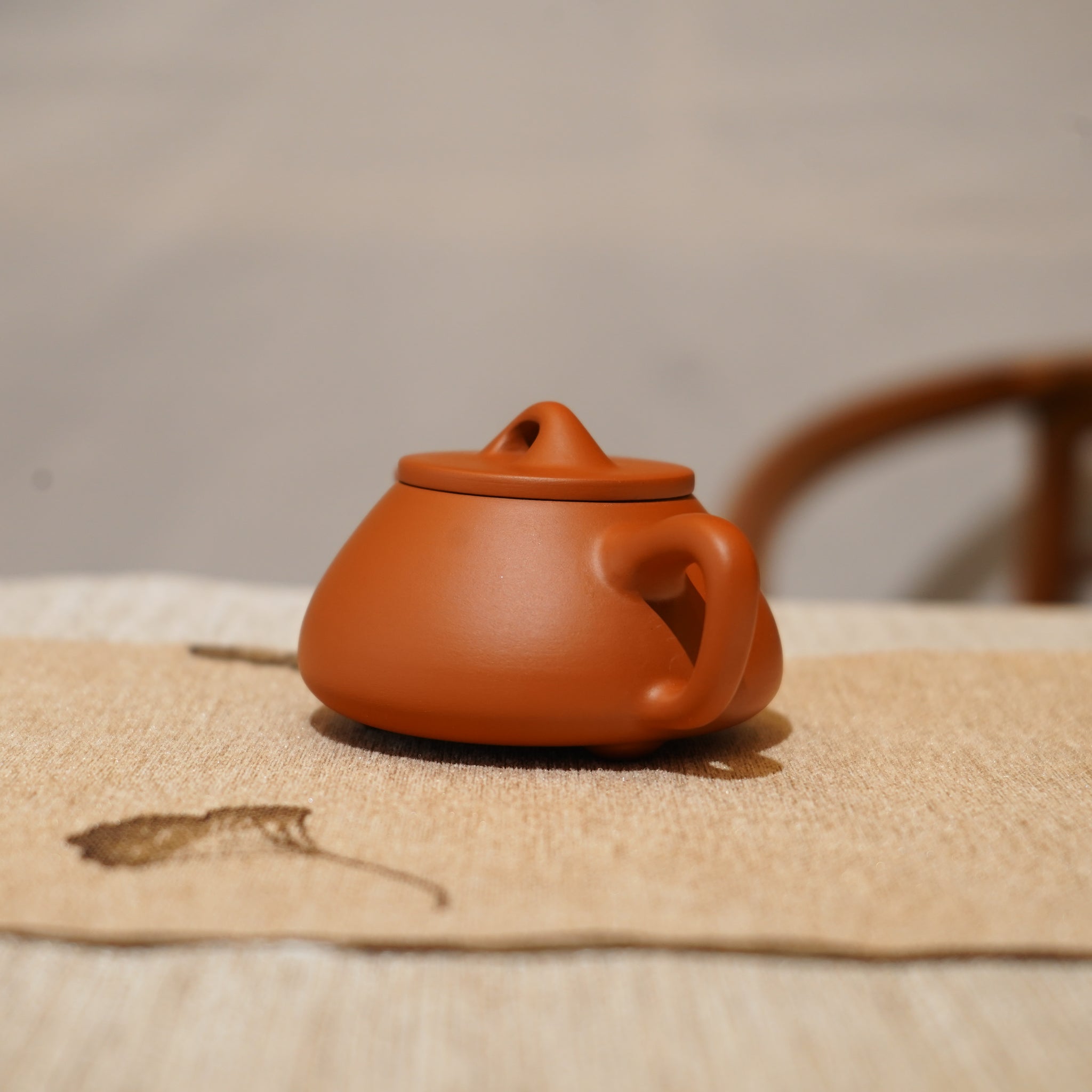 *新品*【石瓢】全手工潮州朱泥手拉茶壺