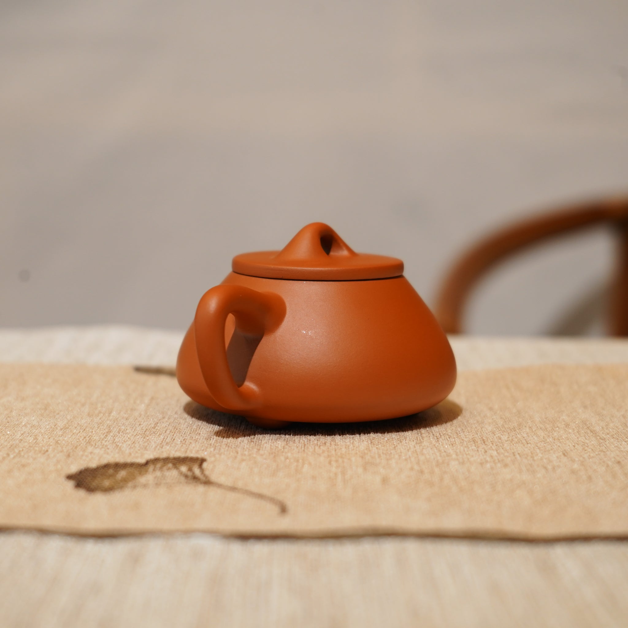 *新品*【石瓢】全手工潮州朱泥手拉茶壺