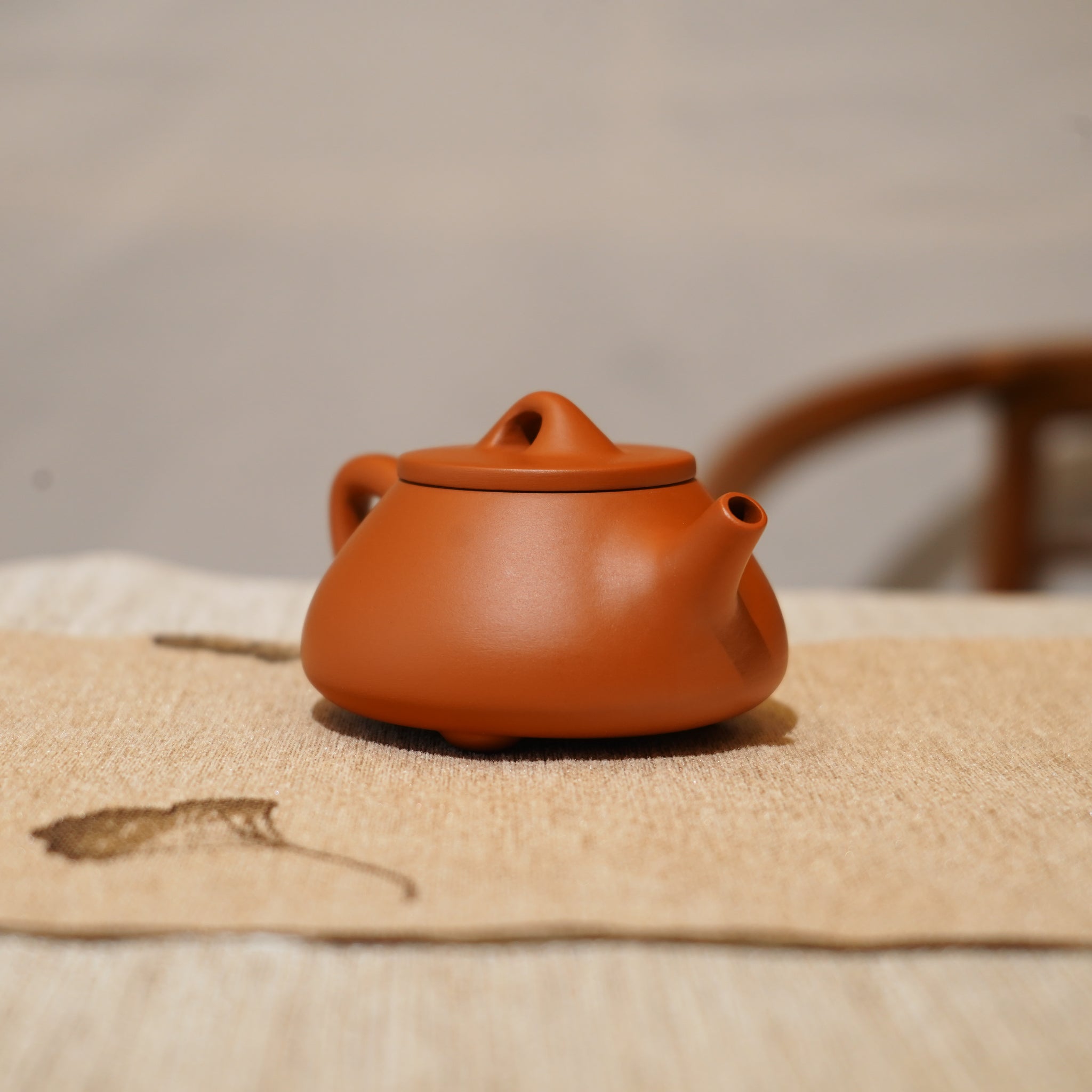 *新品*【石瓢】全手工潮州朱泥手拉茶壺