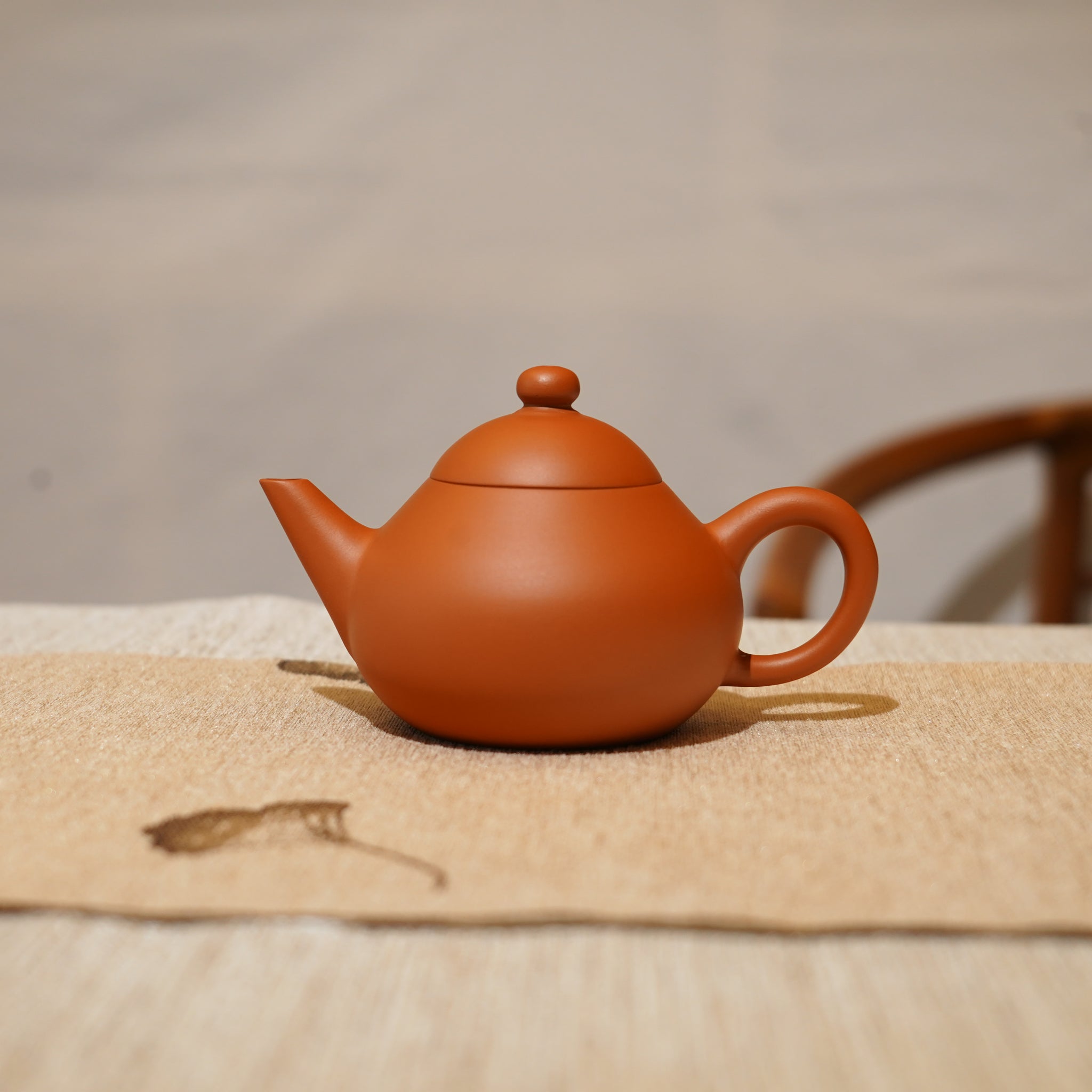 *新品*【梨形】全手工潮州朱泥手拉茶壺