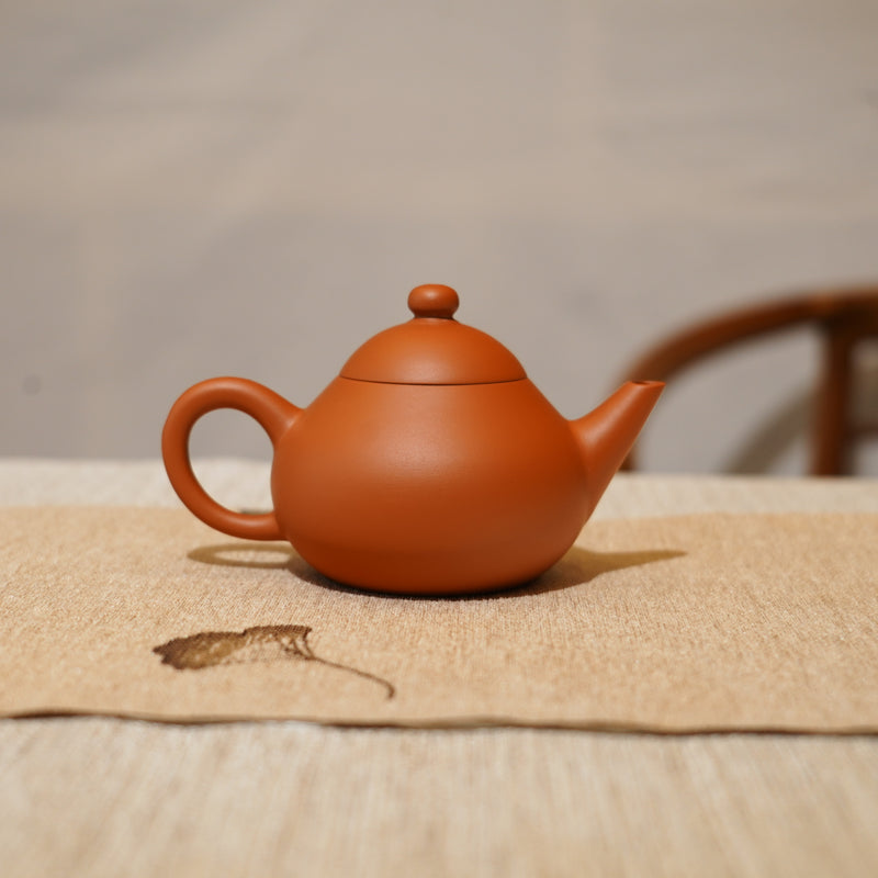 *新品*【梨形】全手工潮州朱泥手拉茶壺